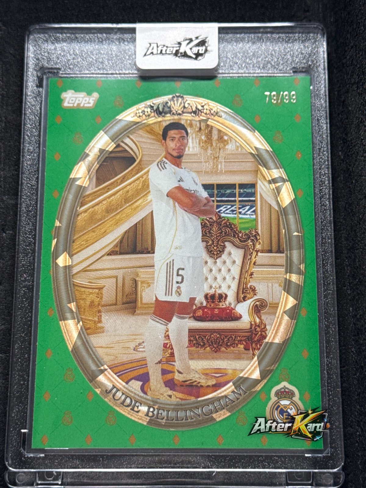 2025-26 Topps Real Madrid Team Set Jude Bellingham 79/99 Green Rainbow Foil #41