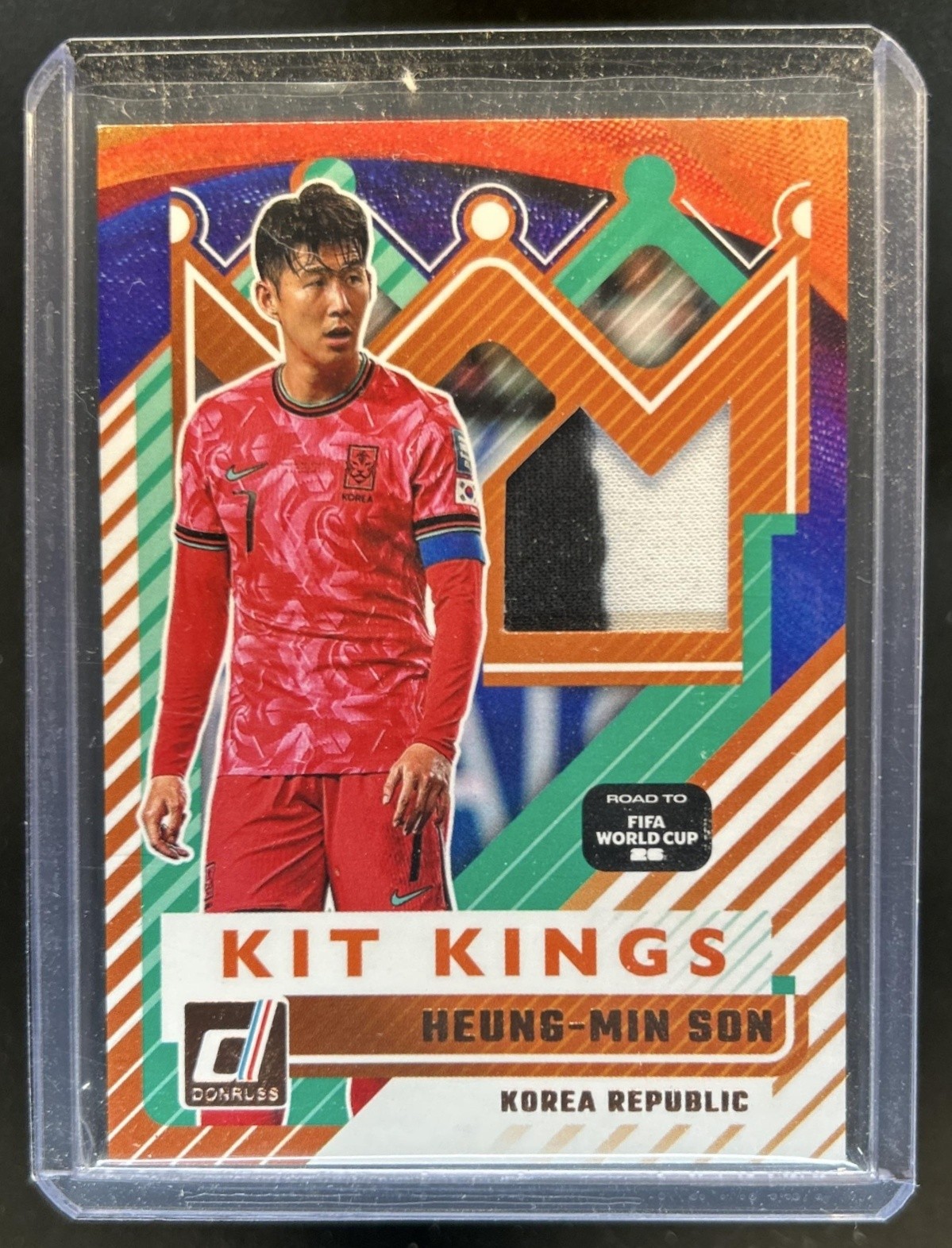 2025-26 Donruss Road to FIFA World Cup 26' Heung-Min Son Kit Kings Patch #KK-HS
