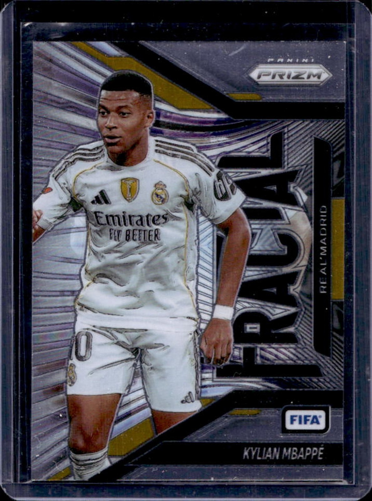 2025-26 Panini Prizm FIFA Kylian Mbappe Fractal #15 Real Madrid