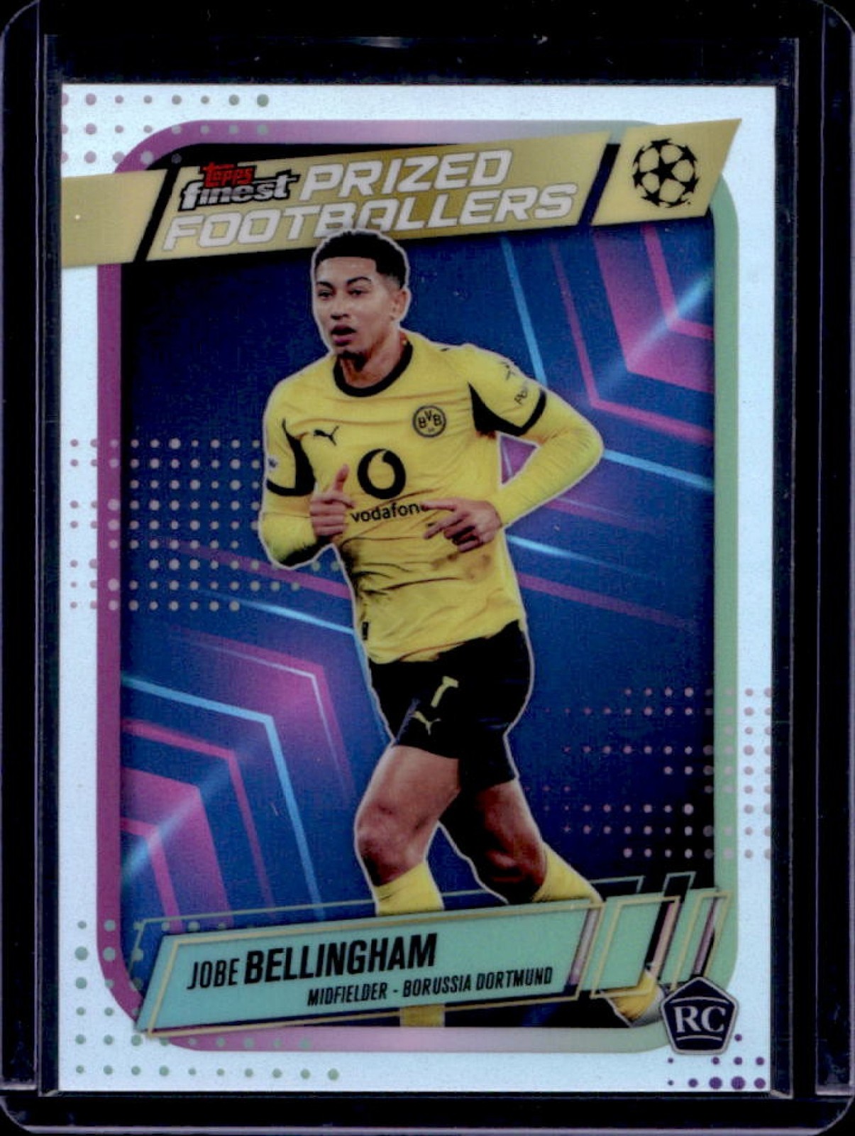 2025-26 Topps Finest Jobe Bellingham Prized Footballers RC #PF-15