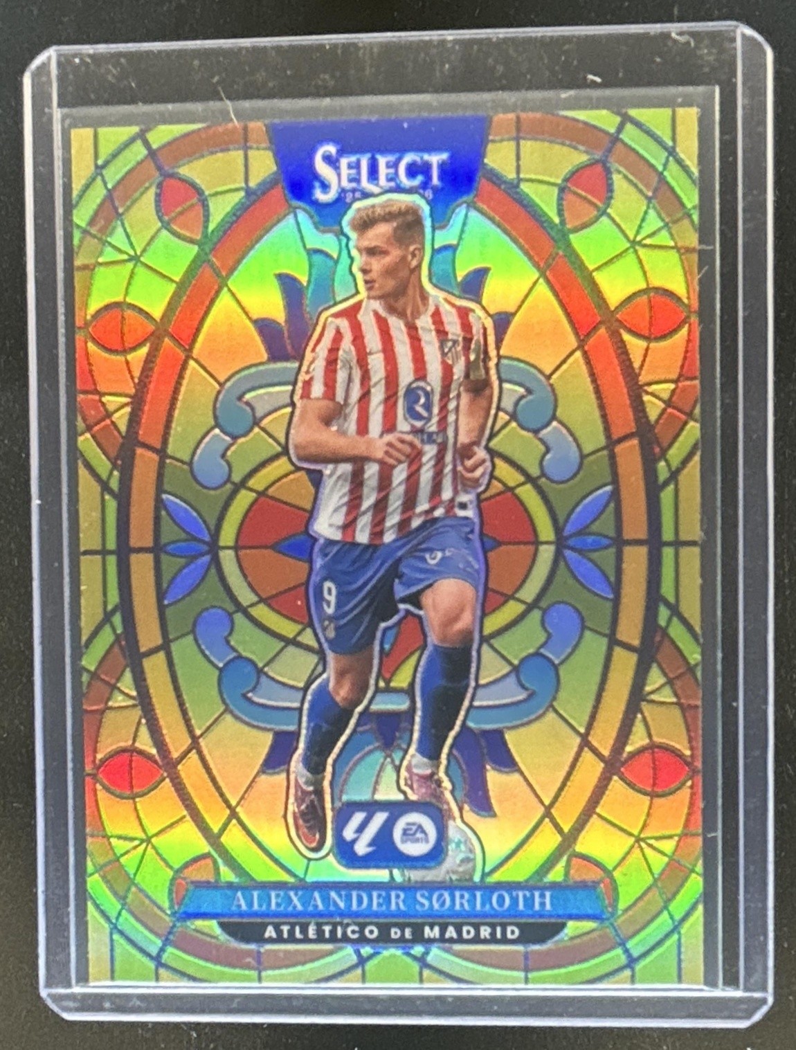 2025-26 Panini Select La Liga Alexander Sorloth Stained Glass #26 Atletico