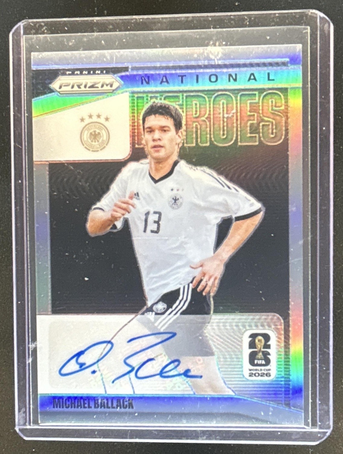 2026 Panini Prizm World Cup Michael Ballack National Heroes Silver Auto #/75