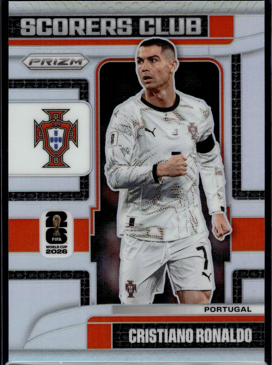 Panini World Cup Prizm Cristiano Ronaldo Scorers Club Silver Refractor