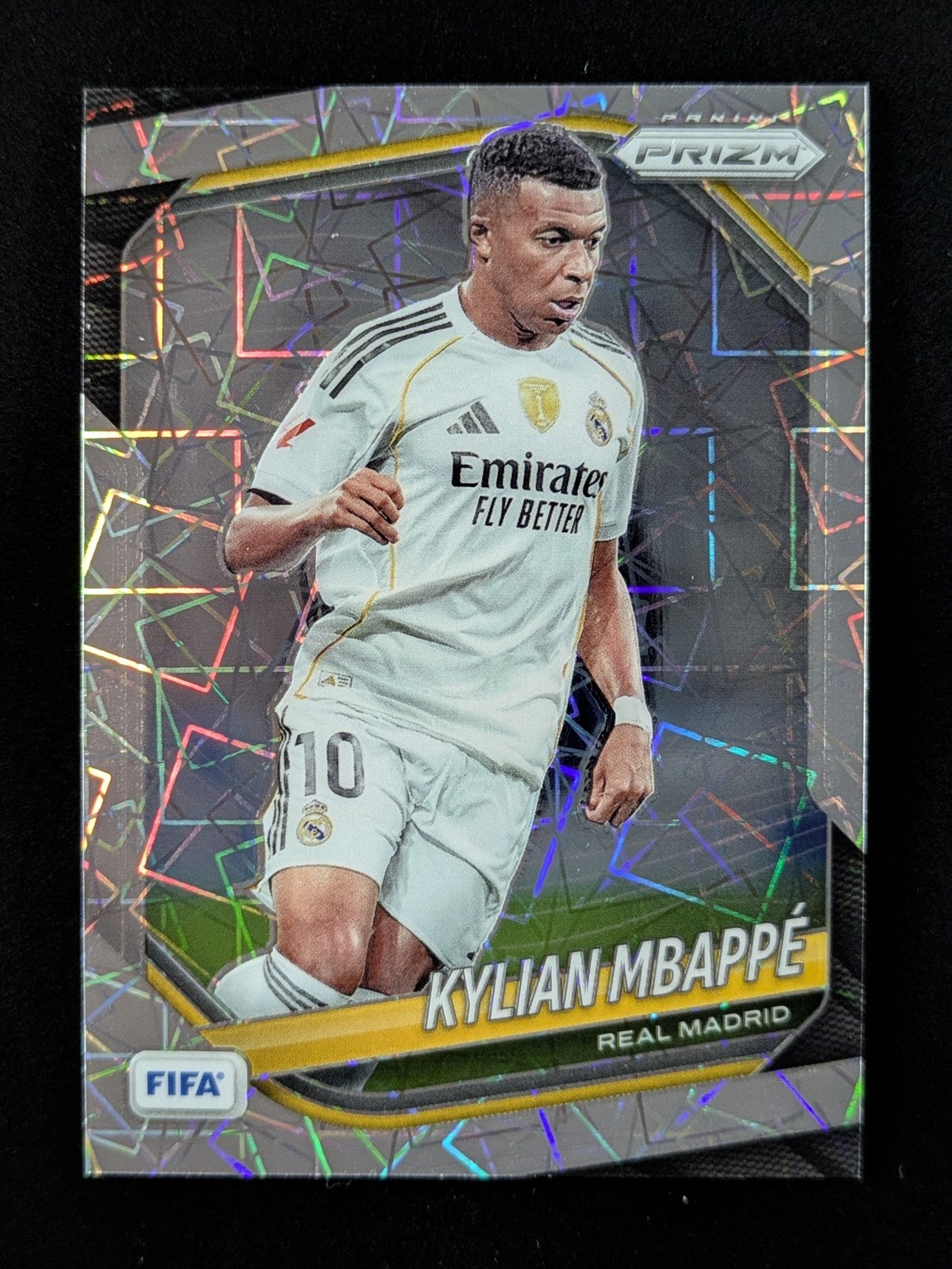 2025-26 Panini Prizm FIFA Kylian Mbappe Lazer Prizm Real Madrid #181