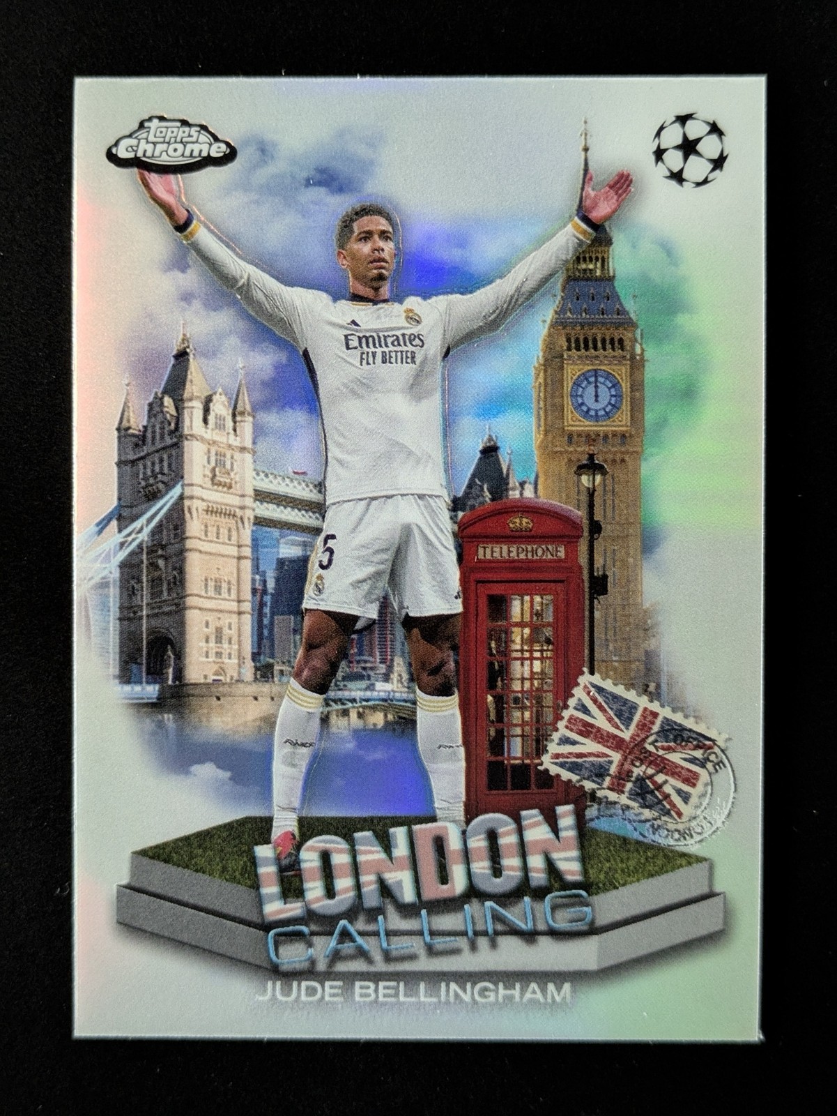 2023-24 Topps Chrome UEFA Soccer Jude Bellingham London Calling Madrid #LC-4