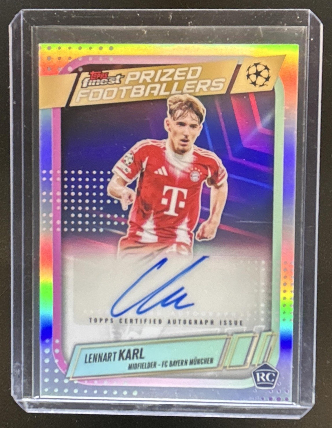 2025-26 Topps Finest Lennart Karl Prized Footballers Auto Autograph RC #PFA-LK