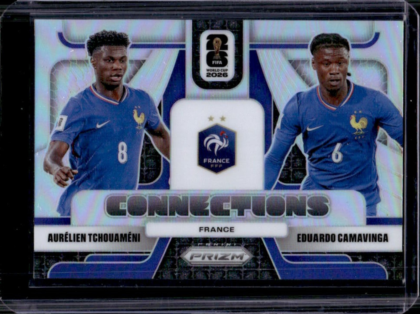 2026 Prizm World Cup Aurelien Tchouameni Eduardo Camavinga Connections Silver 16