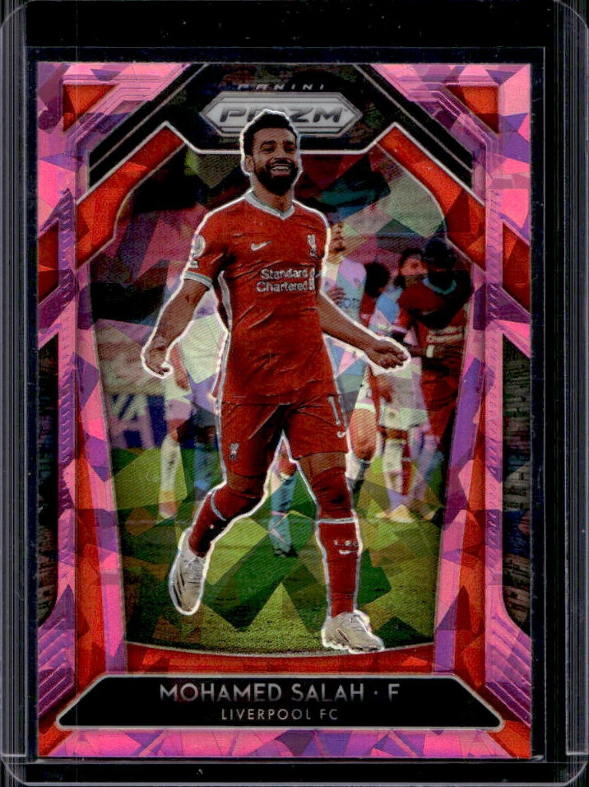 2020-21 Panini Prizm Premier League Mohamed Salah Pink Ice #255 Liverpool