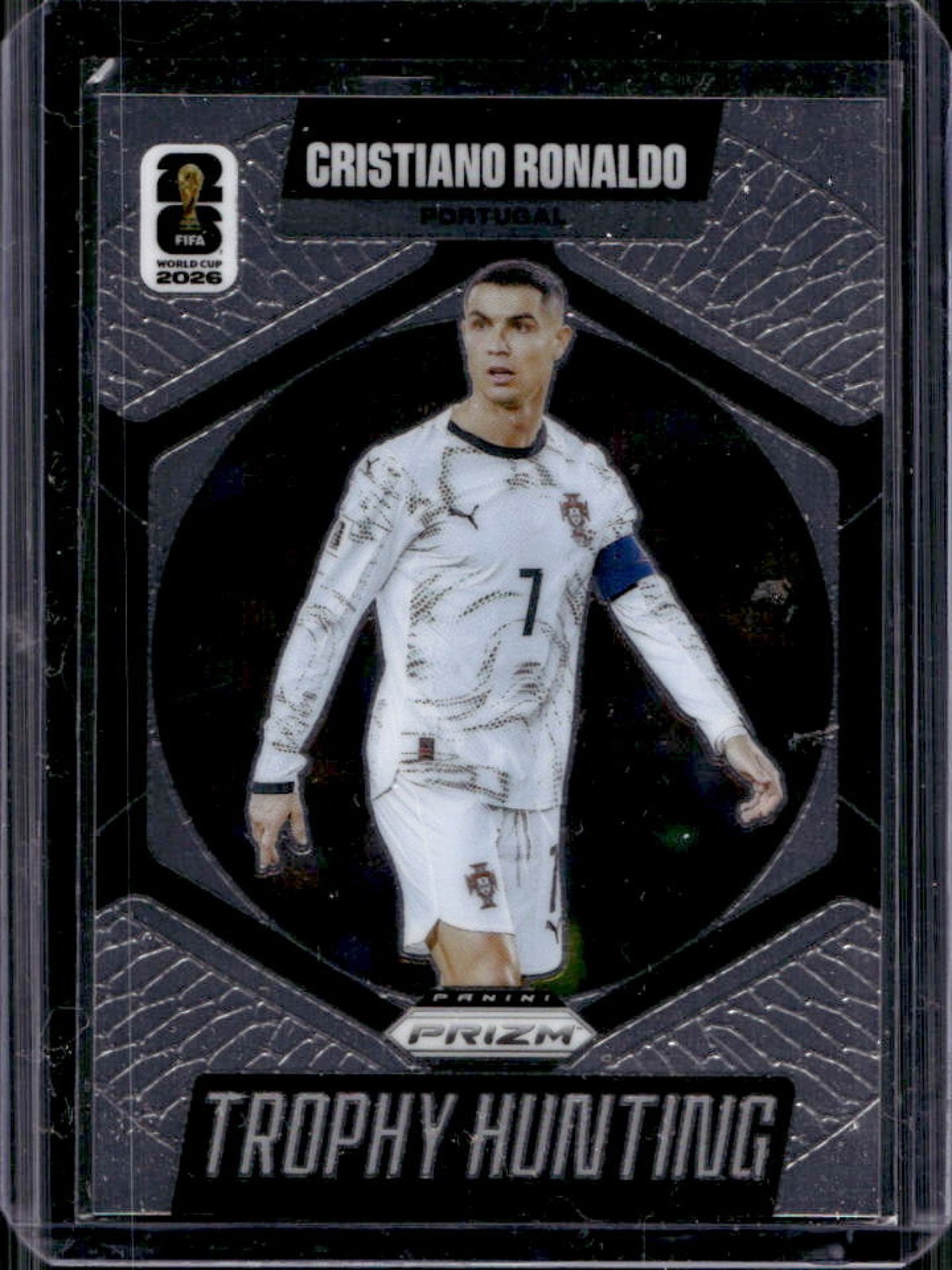 2026 Panini Prizm World Cup Cristiano Ronaldo Trophy Hunting #17 Portugal