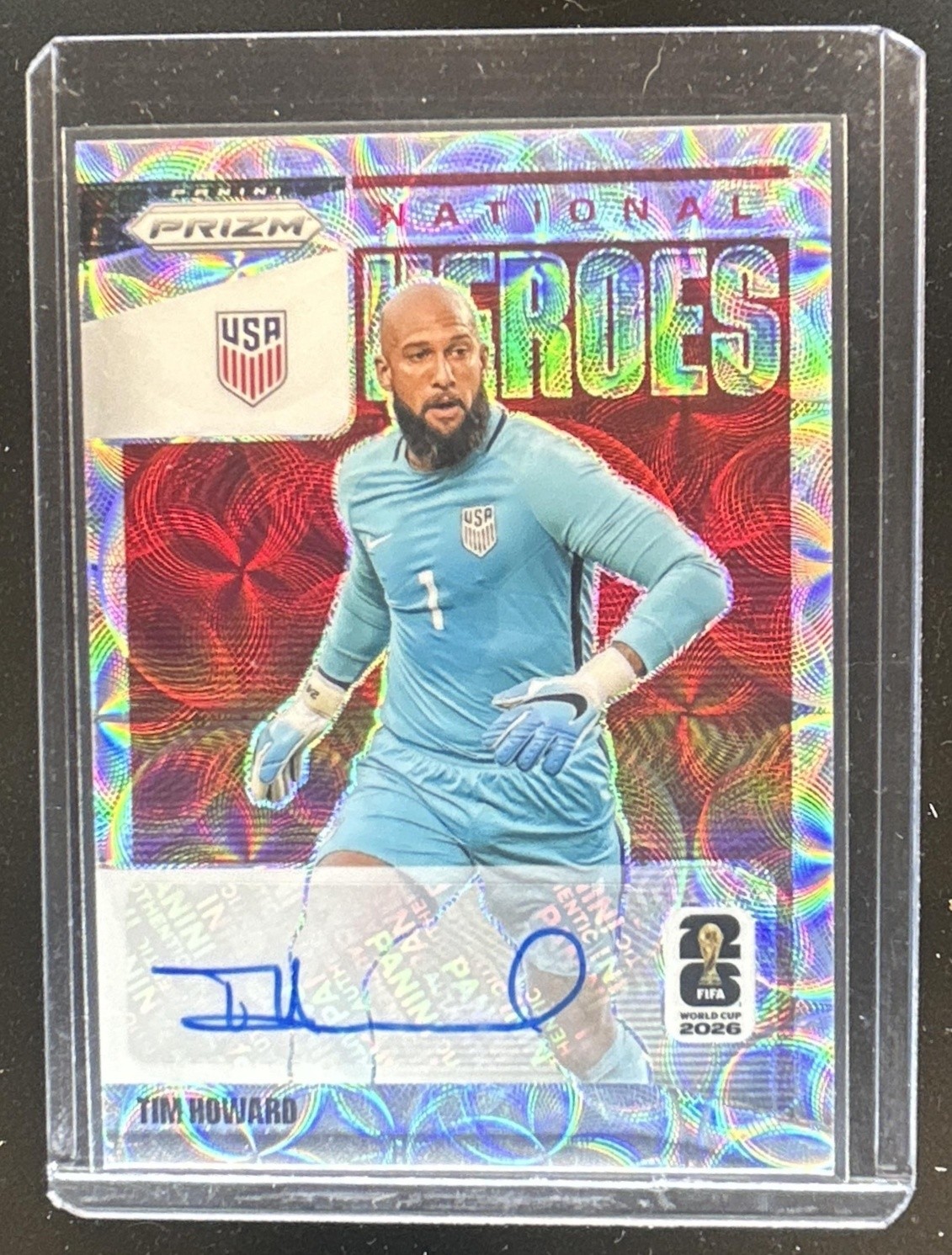 2026 Panini Prizm World Cup Tim Howard National Heroes Choice Auto #NH-TH USMNT