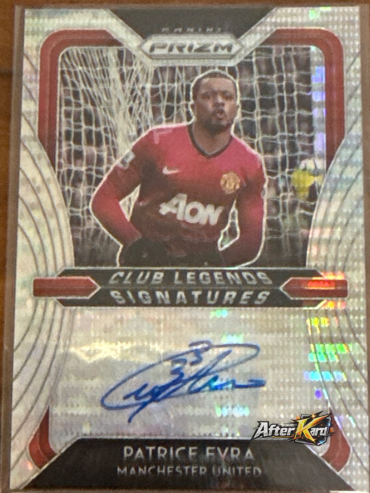 2020-21 Panini Prizm Premier League Soccer — Patrice Evra Signatures Auto /100