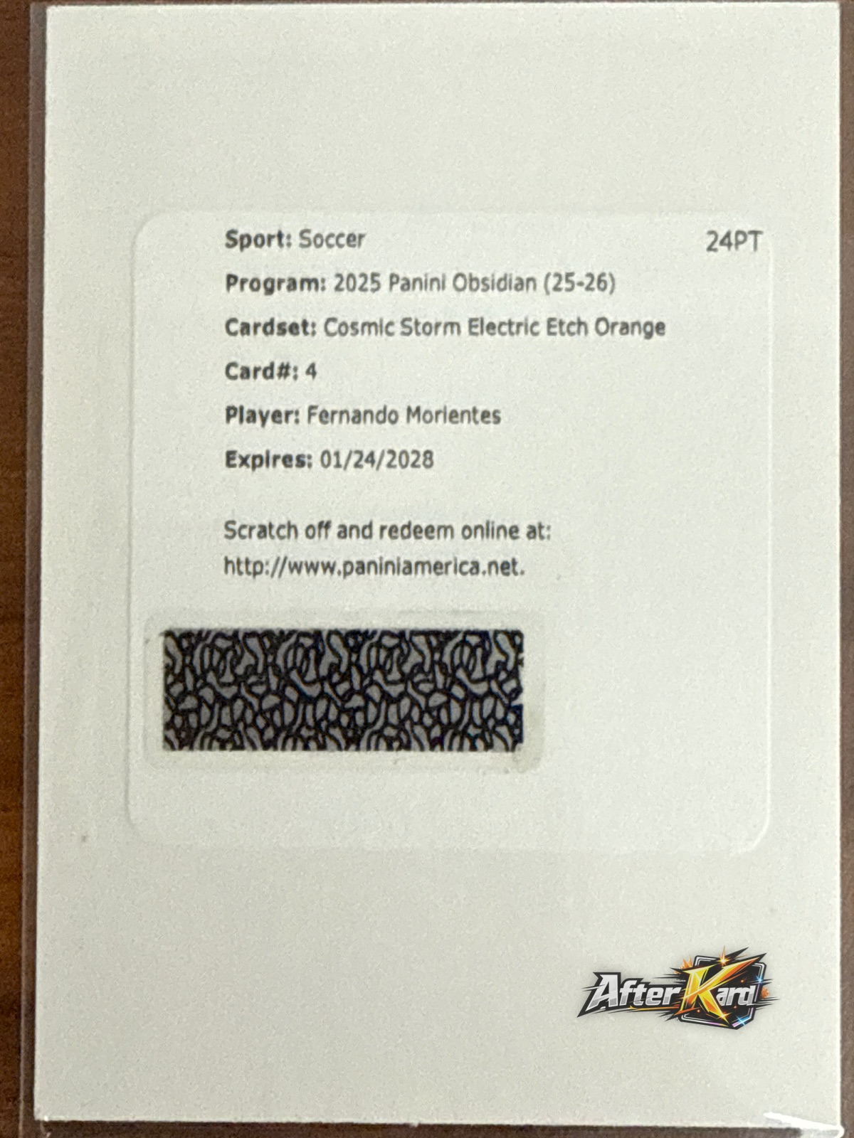 2025 Cosmic Storm Electric Etch Orange — Fernando Morientes