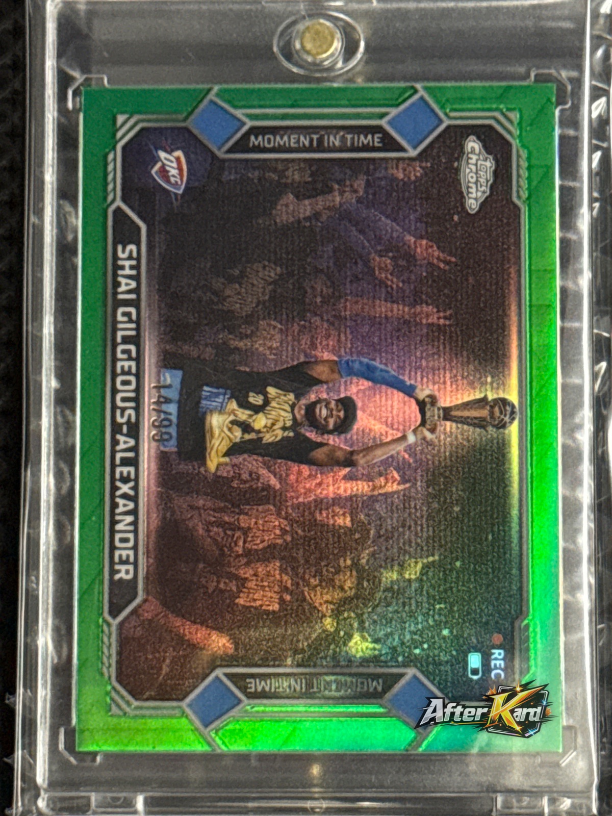 2025-26 Topps Chrome Update — Shai Gilgeous-Alexander Moment In Time Green /99 #MT-8