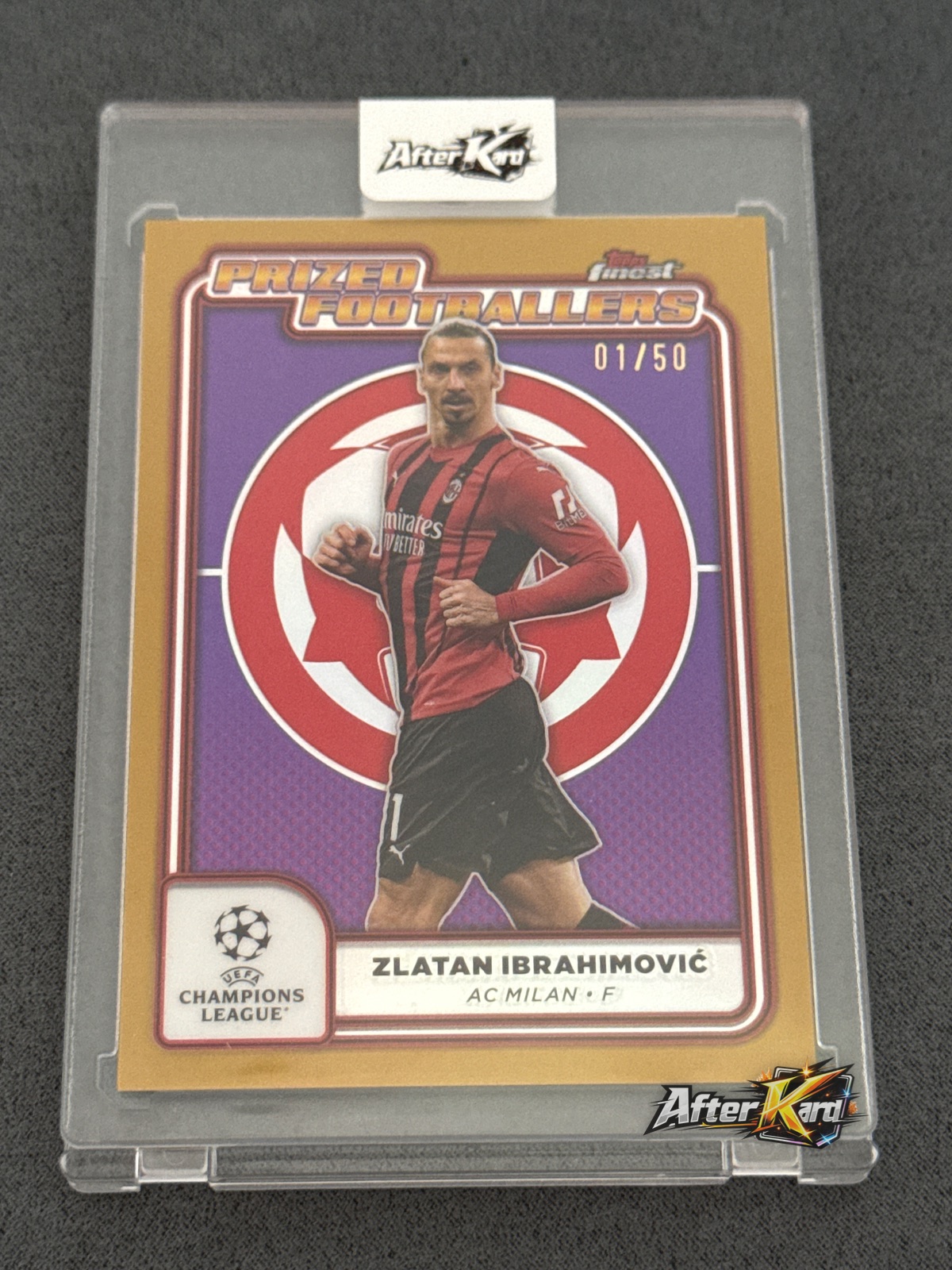 2025-26 Topps Finest Prized Footballers — Zlatan Ibrahimovic /50