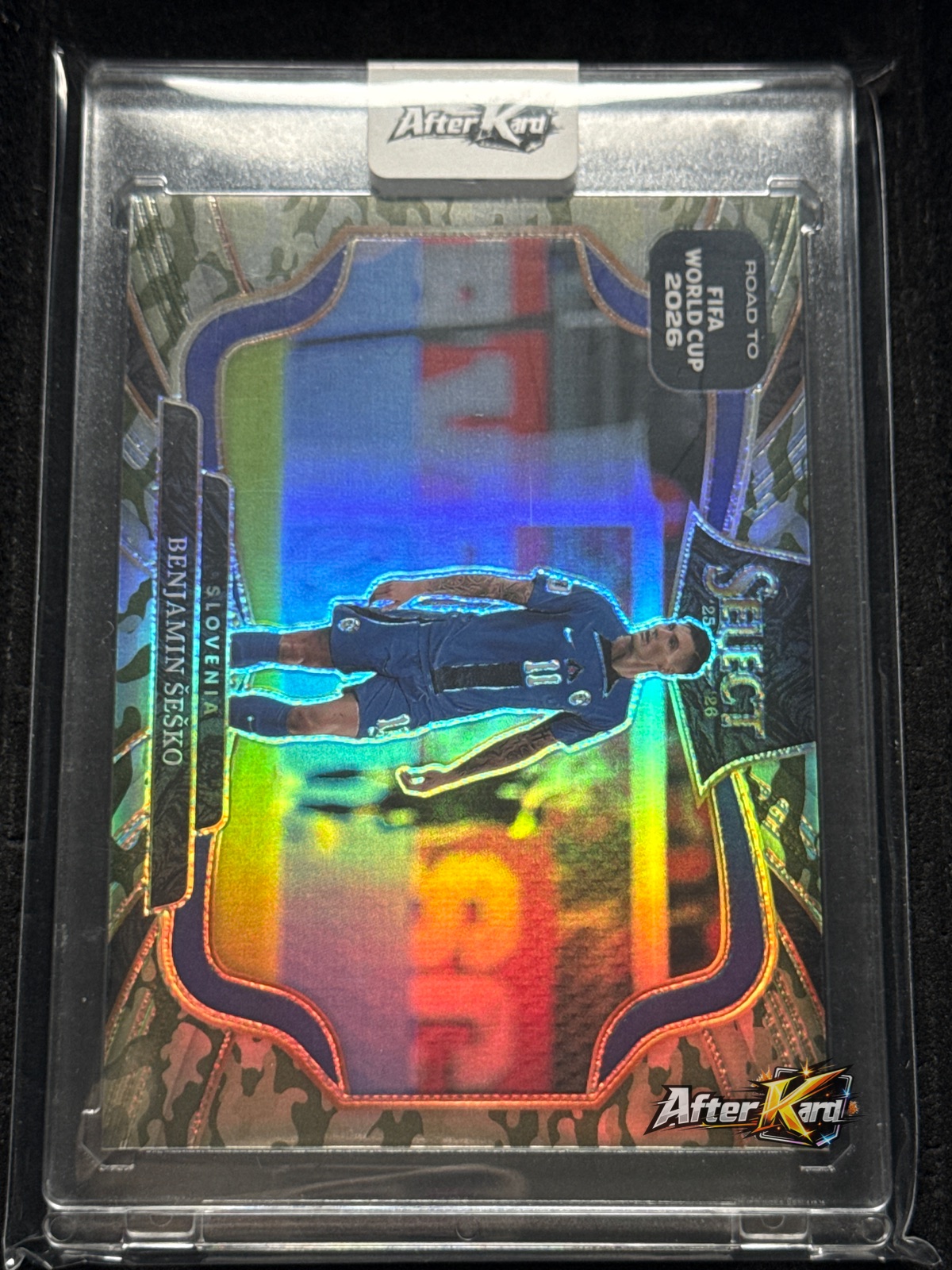2025-26 Panini Select Road to FIFA World Cup — Benjamin Šeško Field Level Camo /199 #212