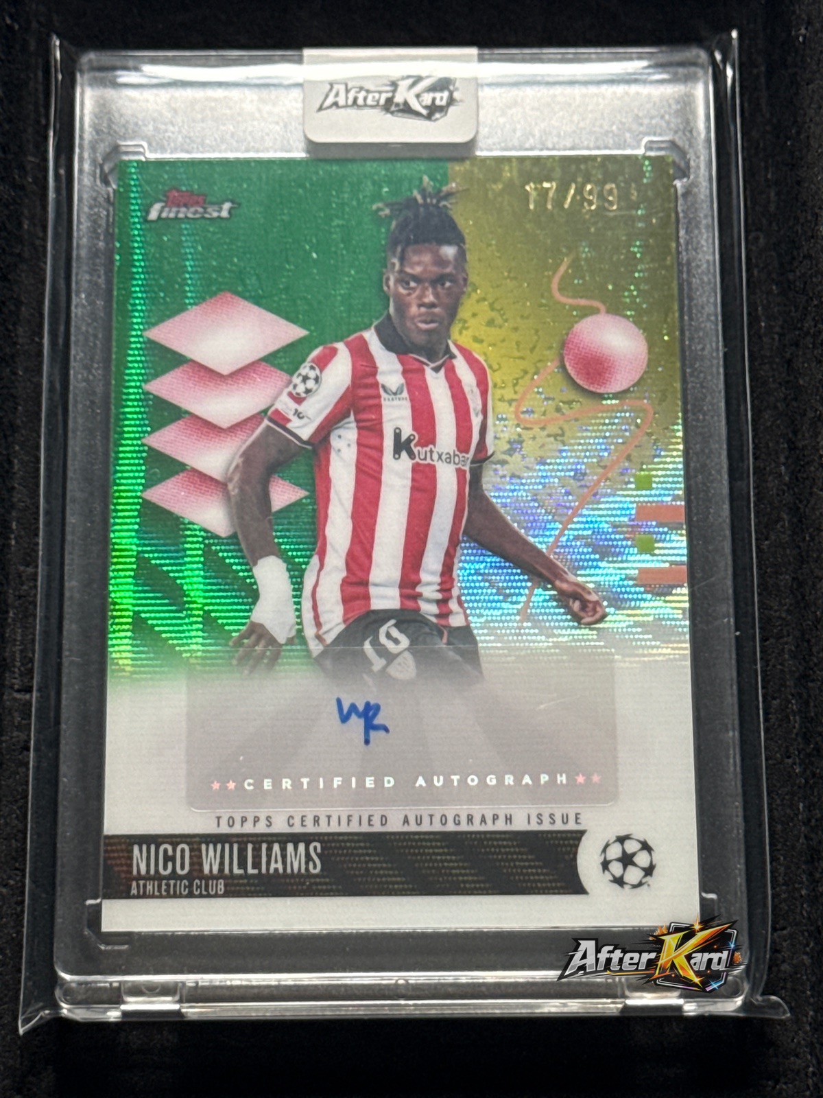 2025-26 Topps Finest UEFA Club Competitions — Nico Williams Auto /99 #BA-NW