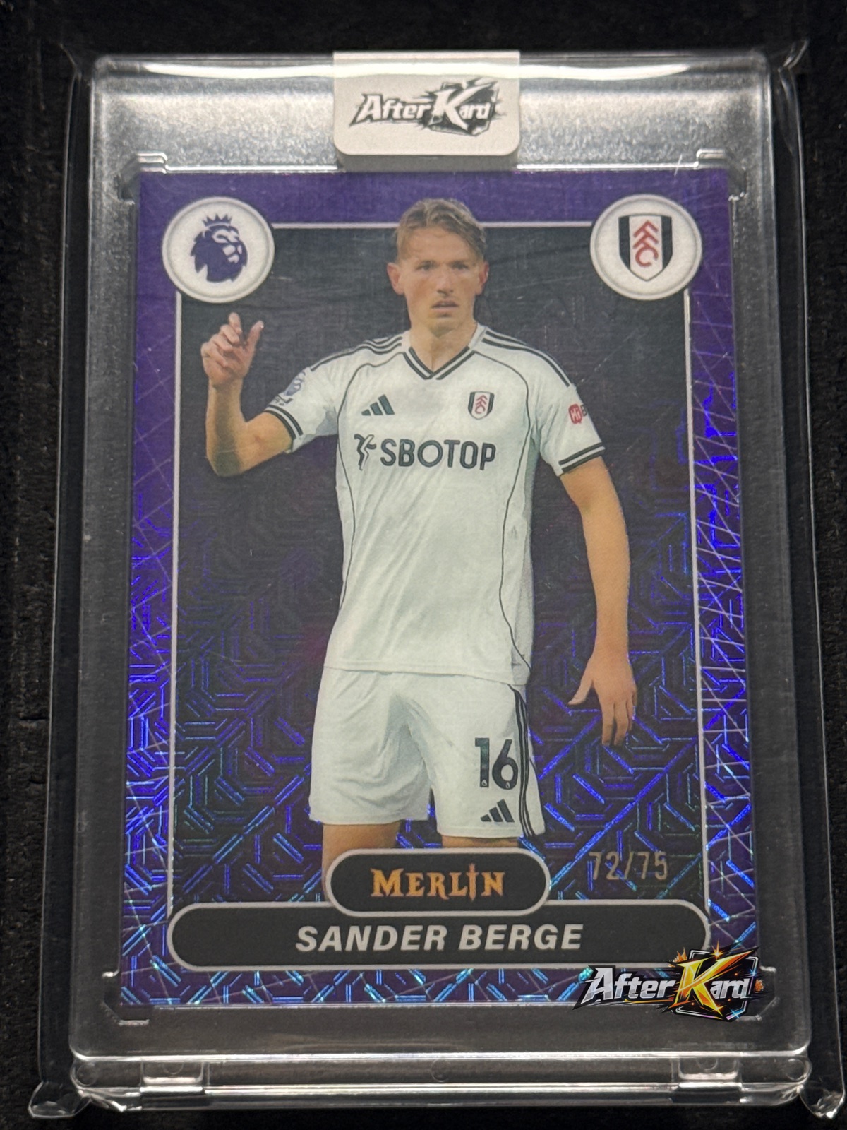 2025-26 Topps Merlin Premier League — Sander Berge /75 #98