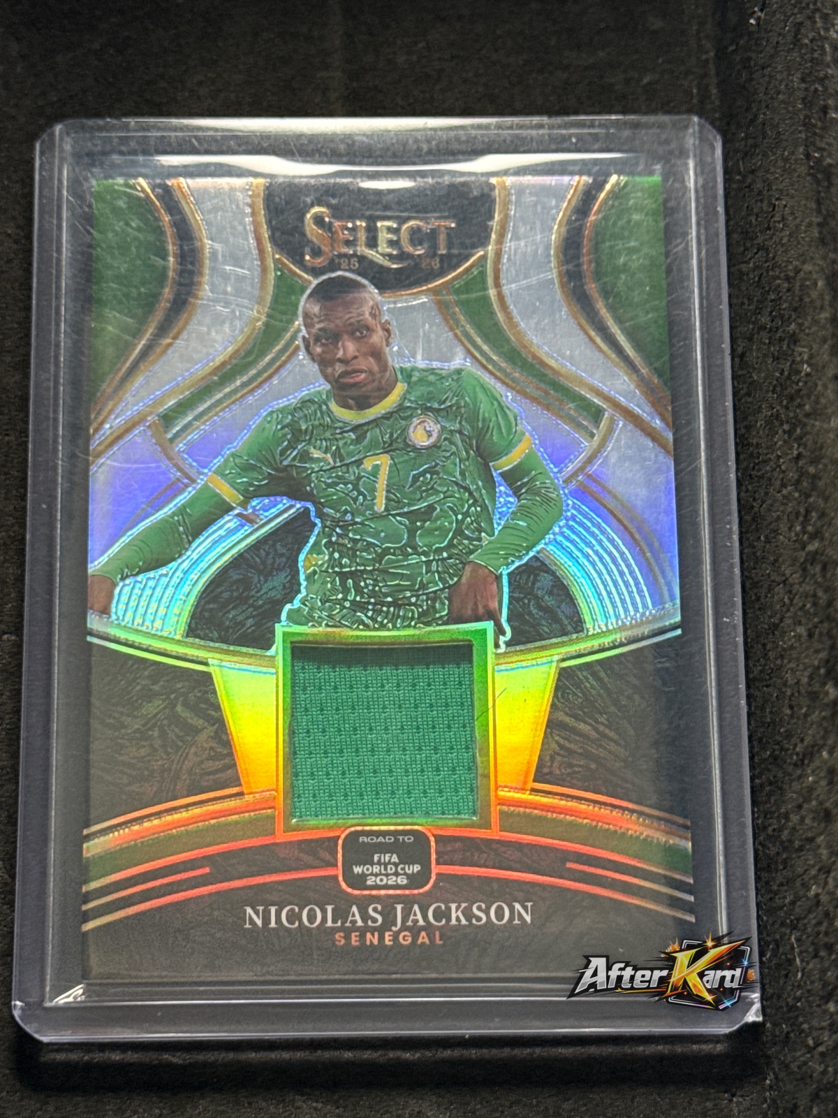 2025-26 Panini Select Road to FIFA World Cup 2026 — Nicolas Jackson Select Memorabilia Jersey Relic Prizm #SM-NJN