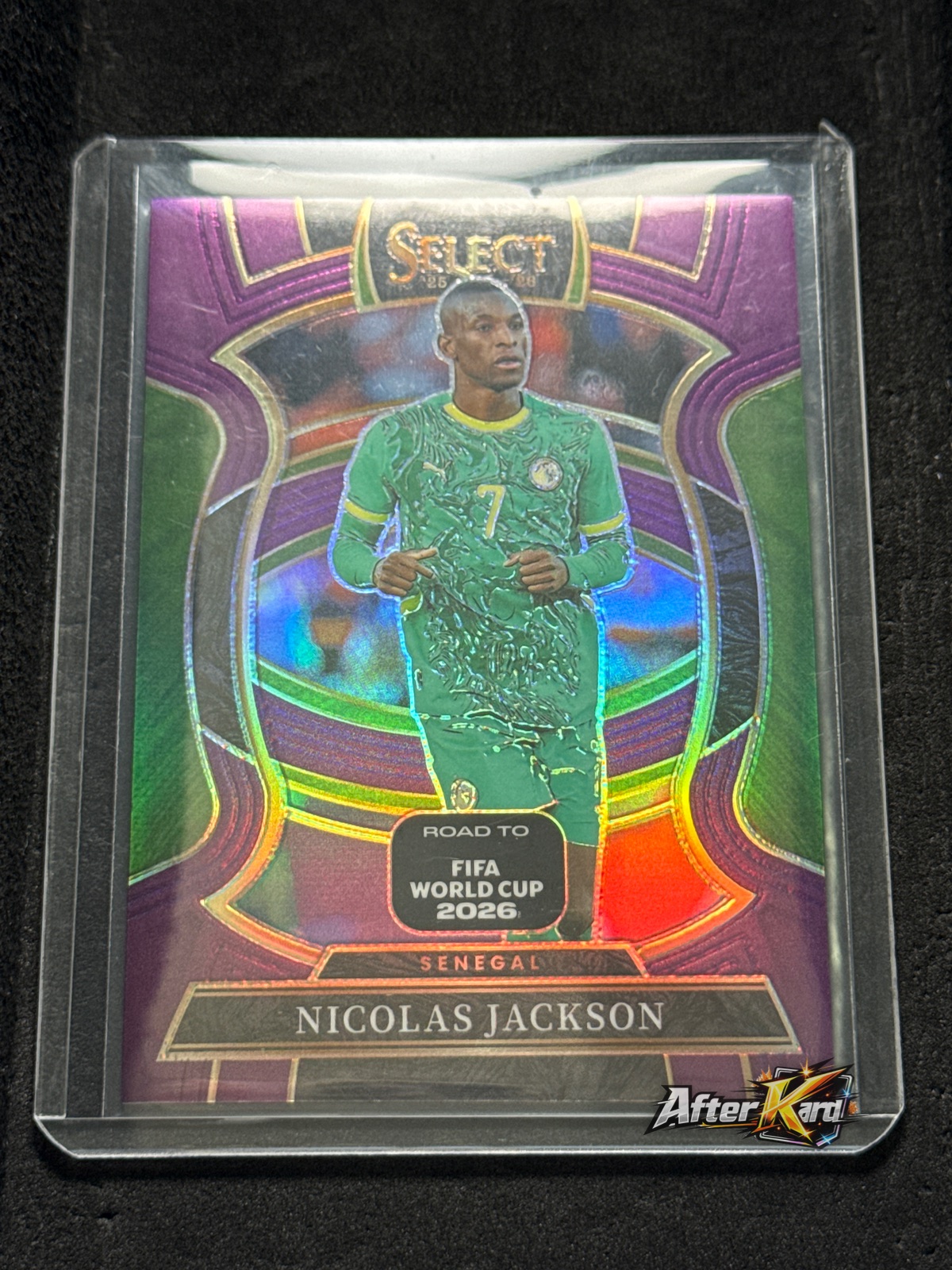 2025-26 Panini Select Road to FIFA World Cup 2026 — Nicolas Jackson Terrace Purple /150