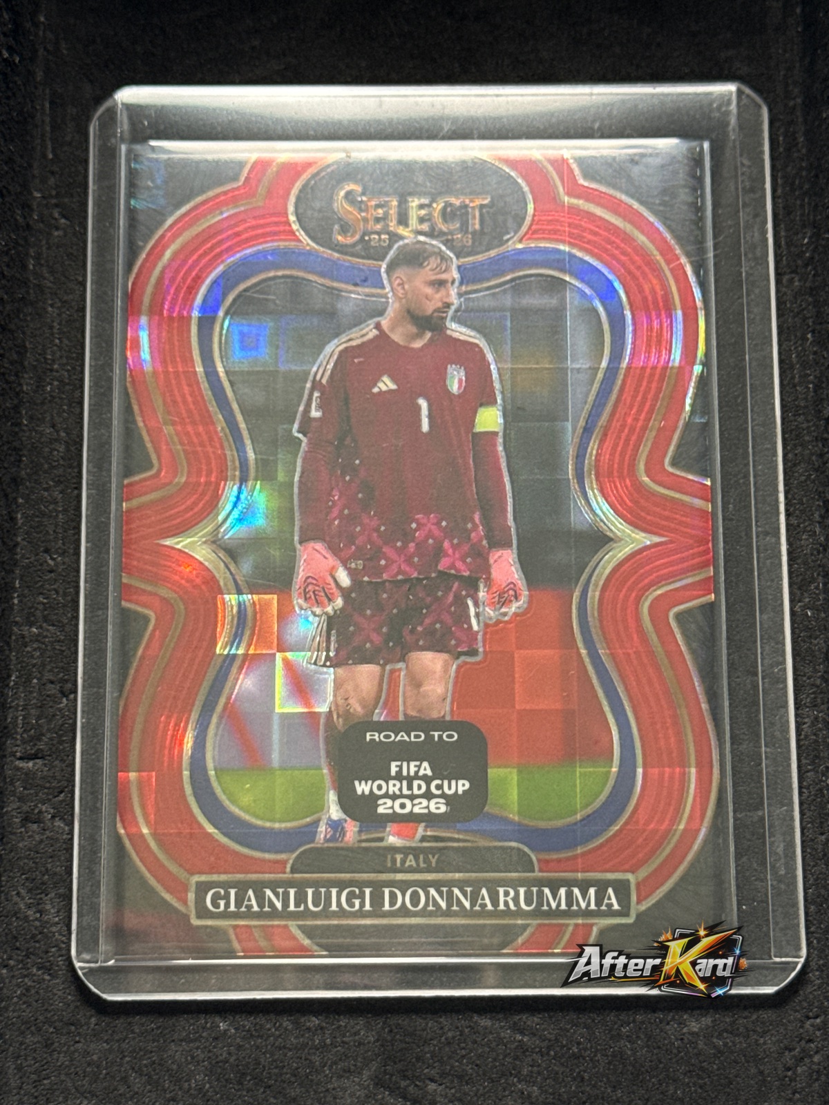 2025-26 Panini Select Road to FIFA World Cup 2026 — Gianluigi Donnarumma Mezzanine Red Pandora