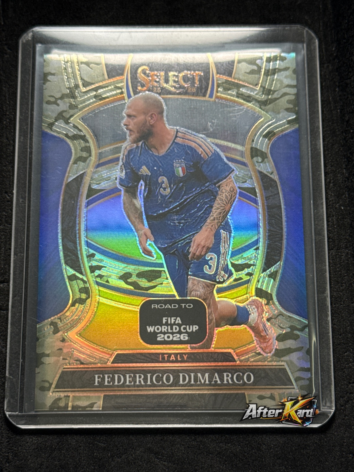 2025-26 Panini Select Road to FIFA World Cup 2026 — Federico Dimarco Terrace Camo /199