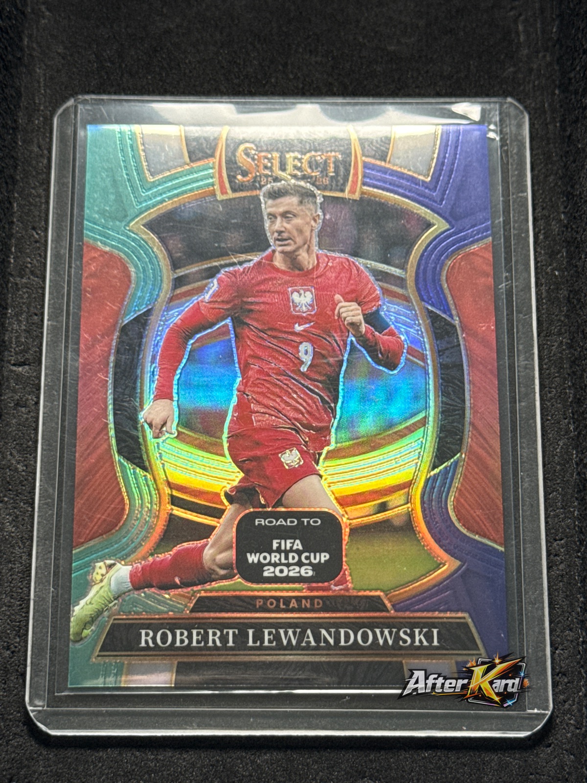 2025-26 Panini Select Road to FIFA World Cup 2026 — Robert Lewandowski Terrace Prizm Parallel
