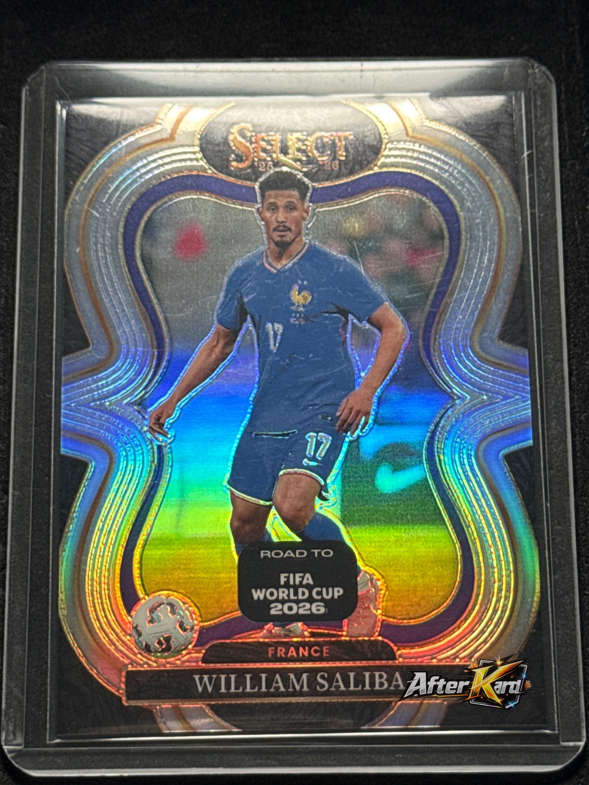 2025-26 Panini Select Road to FIFA World Cup 2026 — William Saliba Mezzanine Prizm Parallel
