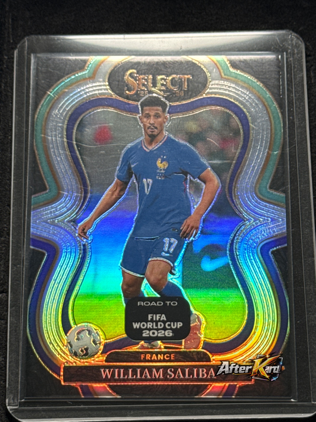 2025-26 Panini Select Road to FIFA World Cup 2026 — William Saliba Mezzanine Prizm Parallel