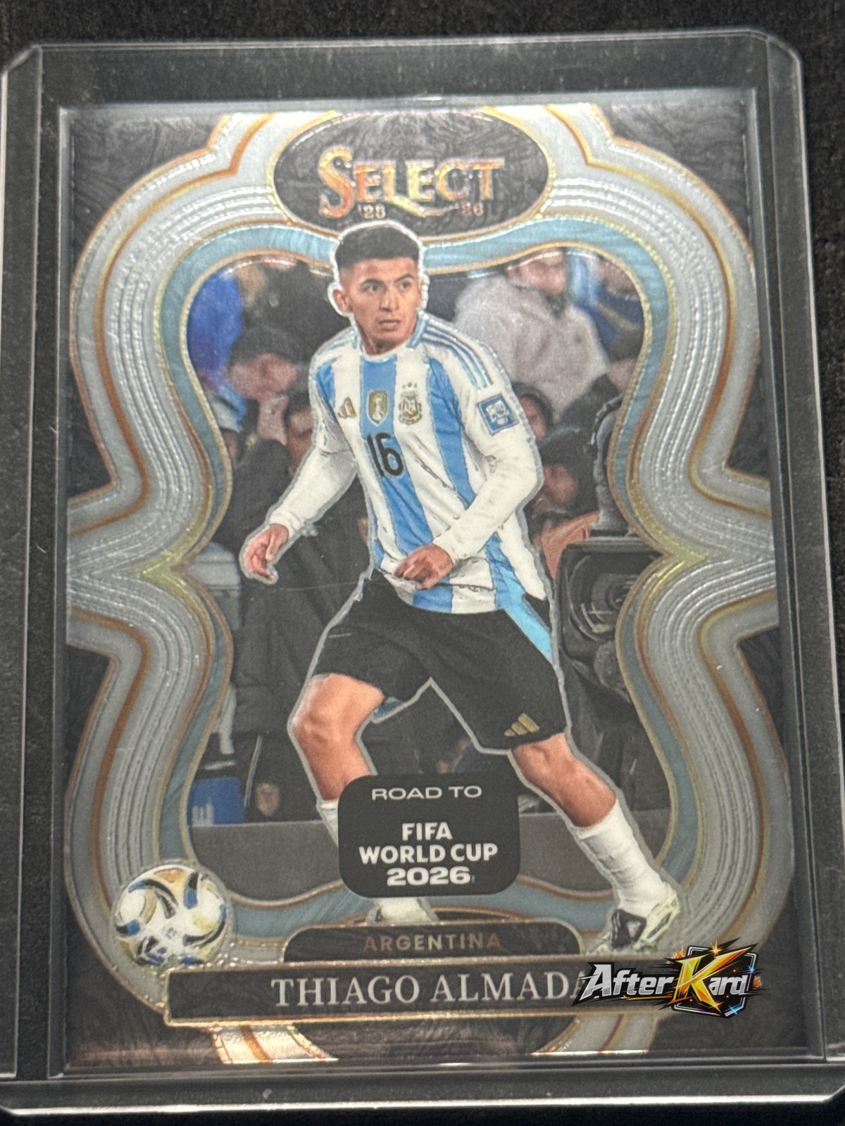 2025-26 Panini Select Road to FIFA World Cup 2026 — Thiago Almada Mezzanine Base