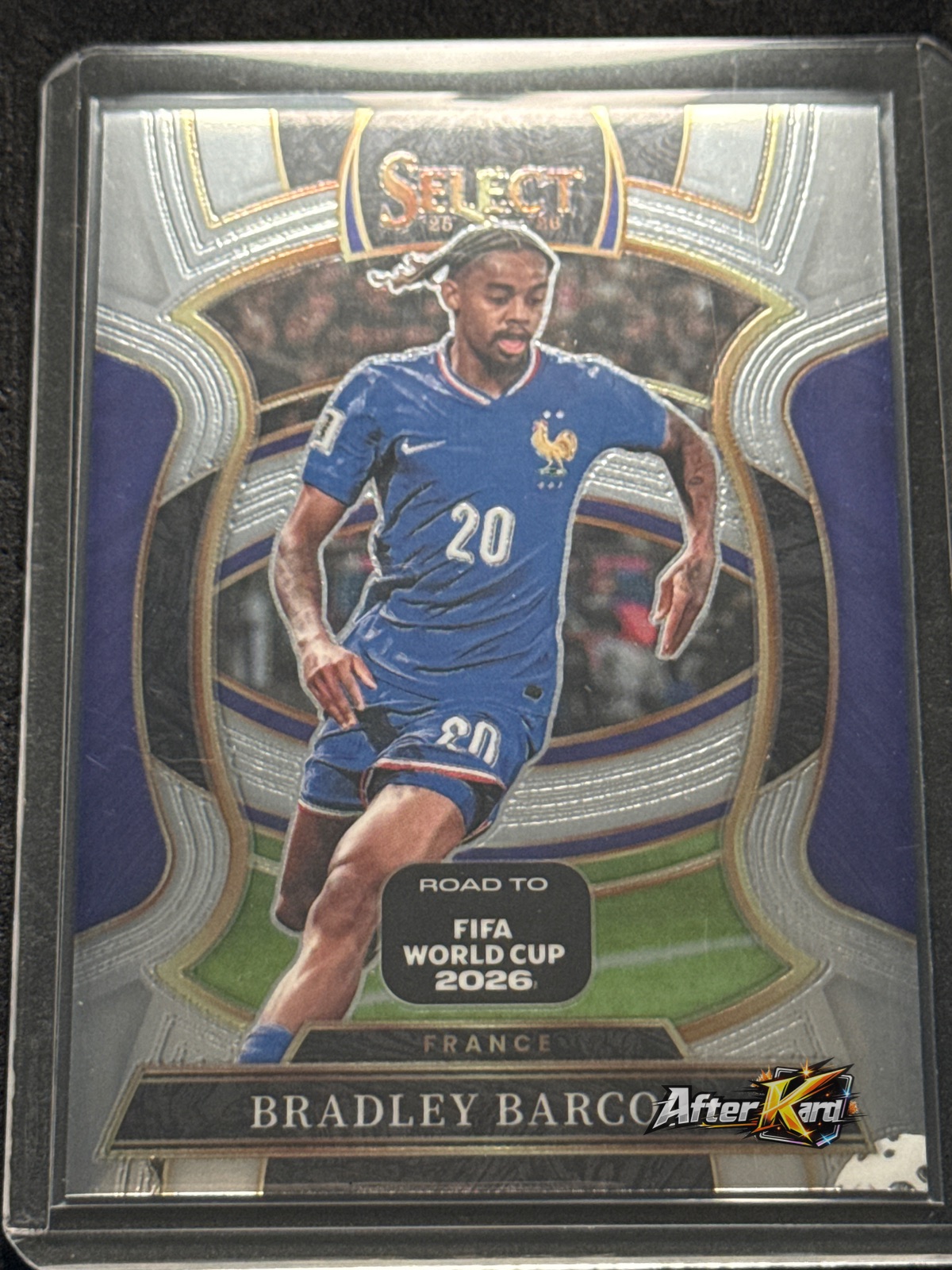 2025-26 Panini Select Road to FIFA World Cup 2026 — Bradley Barcola Terrace Base