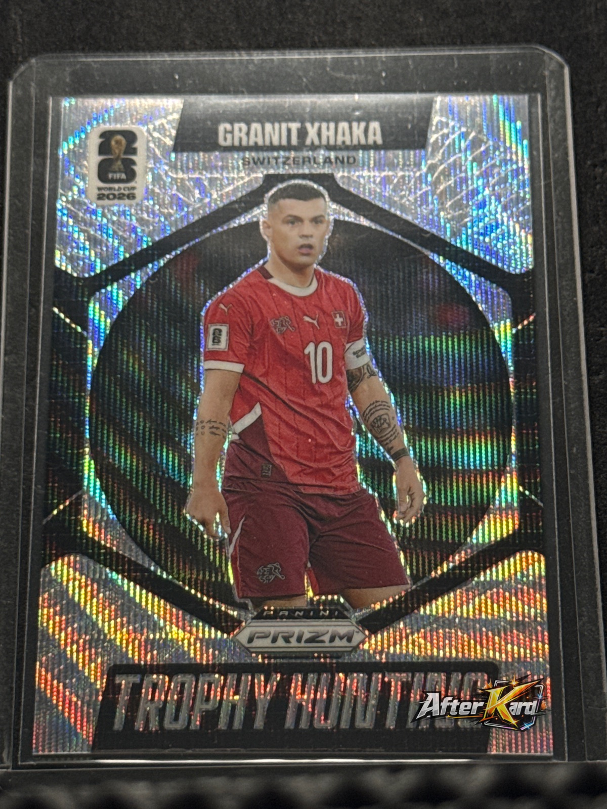 2026 Panini Prizm FIFA World Cup — Granit Xhaka Trophy Hunting Silver Prizm