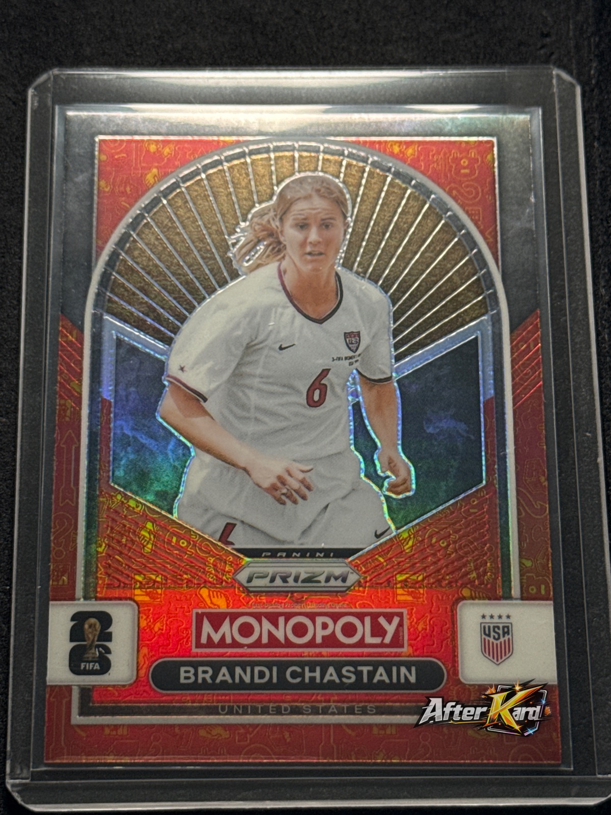 2026 Panini Monopoly Prizm FIFA World Cup 26 — Brandi Chastain Red Prizm