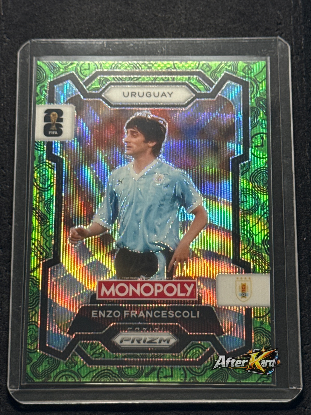 2026 Panini Monopoly Prizm FIFA World Cup 26 — Enzo Francescoli Green Wave Prizm