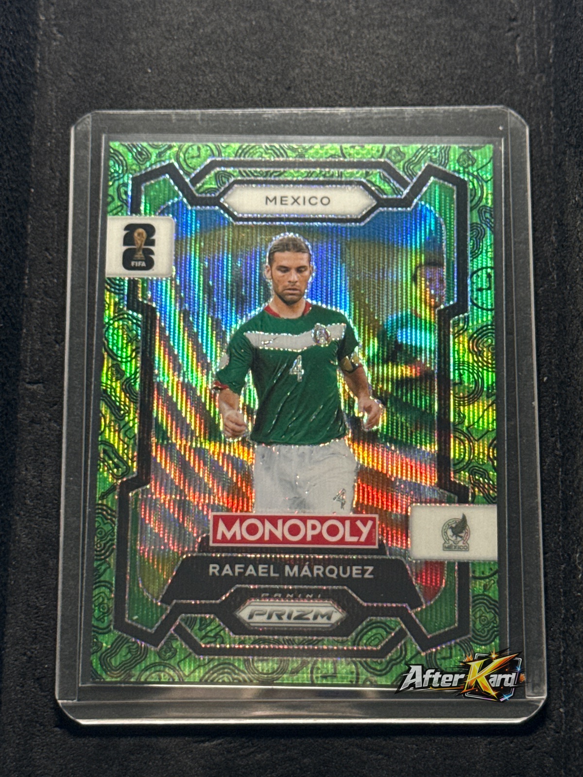 2026 Panini Monopoly Prizm FIFA World Cup 26 — Rafael Márquez Green Wave Prizm