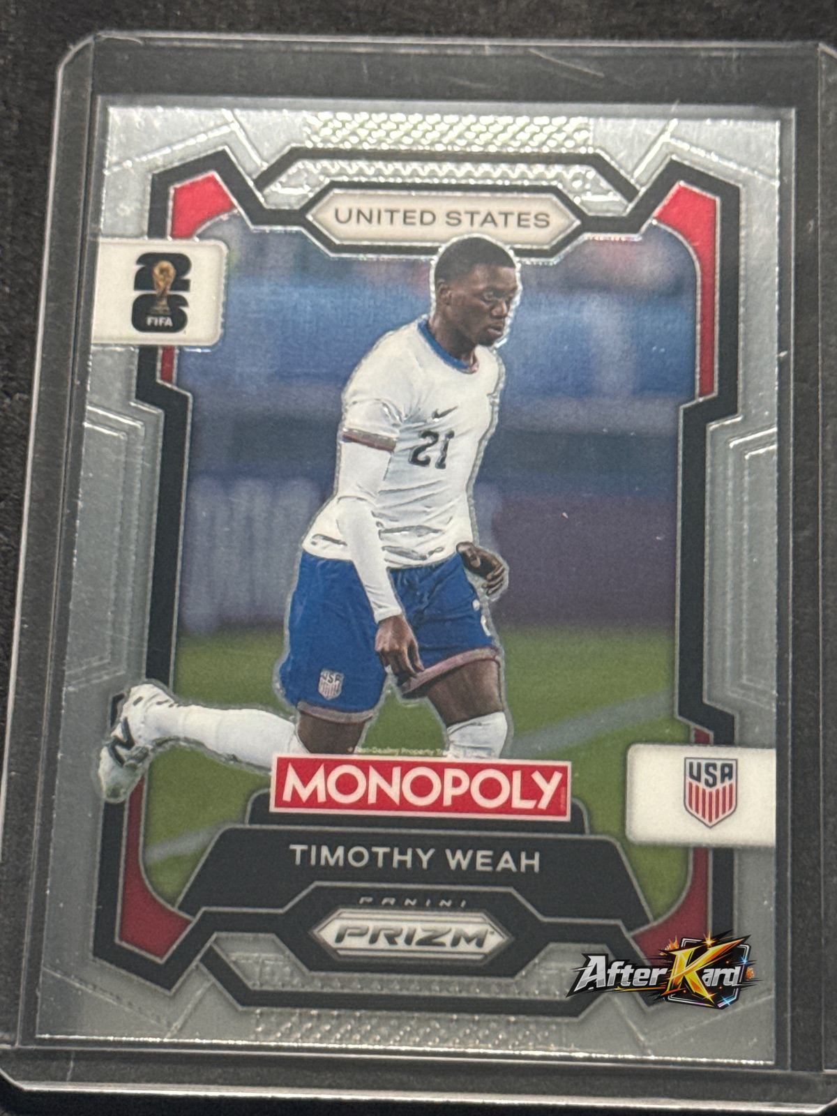 2026 Panini Monopoly Prizm FIFA World Cup 26 — Timothy Weah