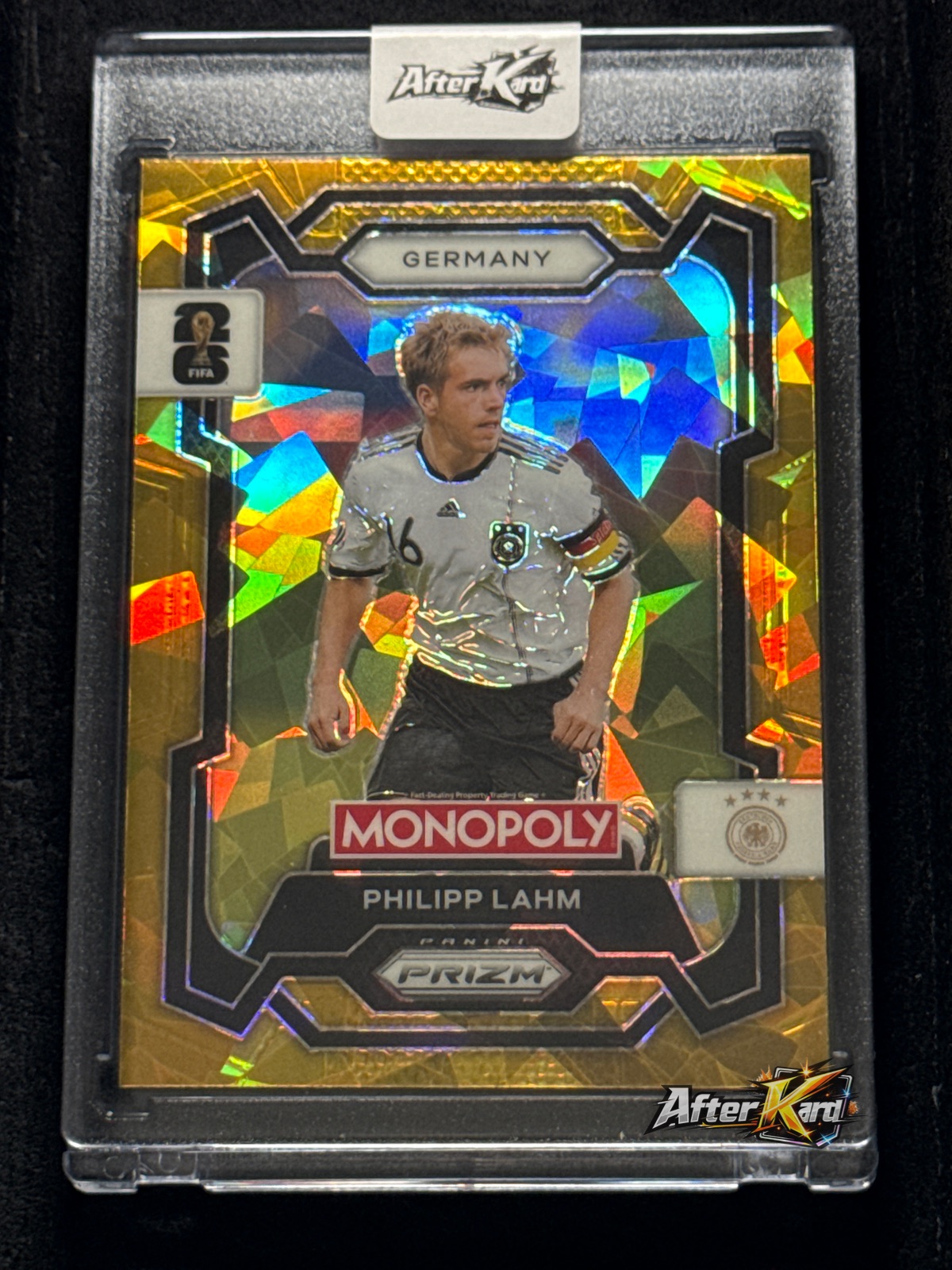 2026 Panini Monopoly Prizm FIFA World Cup 26 — Philipp Lahm Gold Cracked Ice
