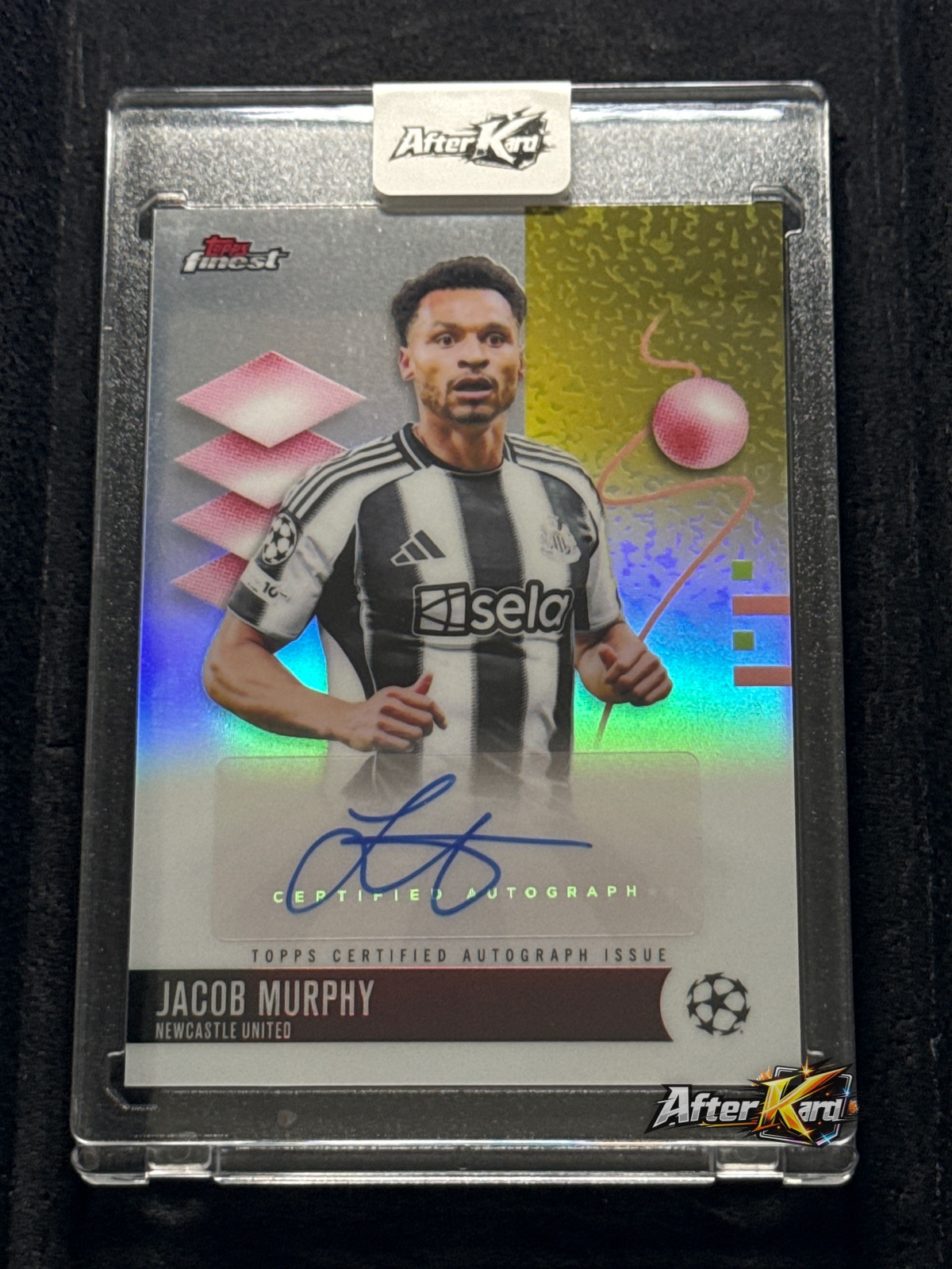2025/26 Topps Finest UEFA Club Competitions — Jacob Murphy Auto #BA-MU