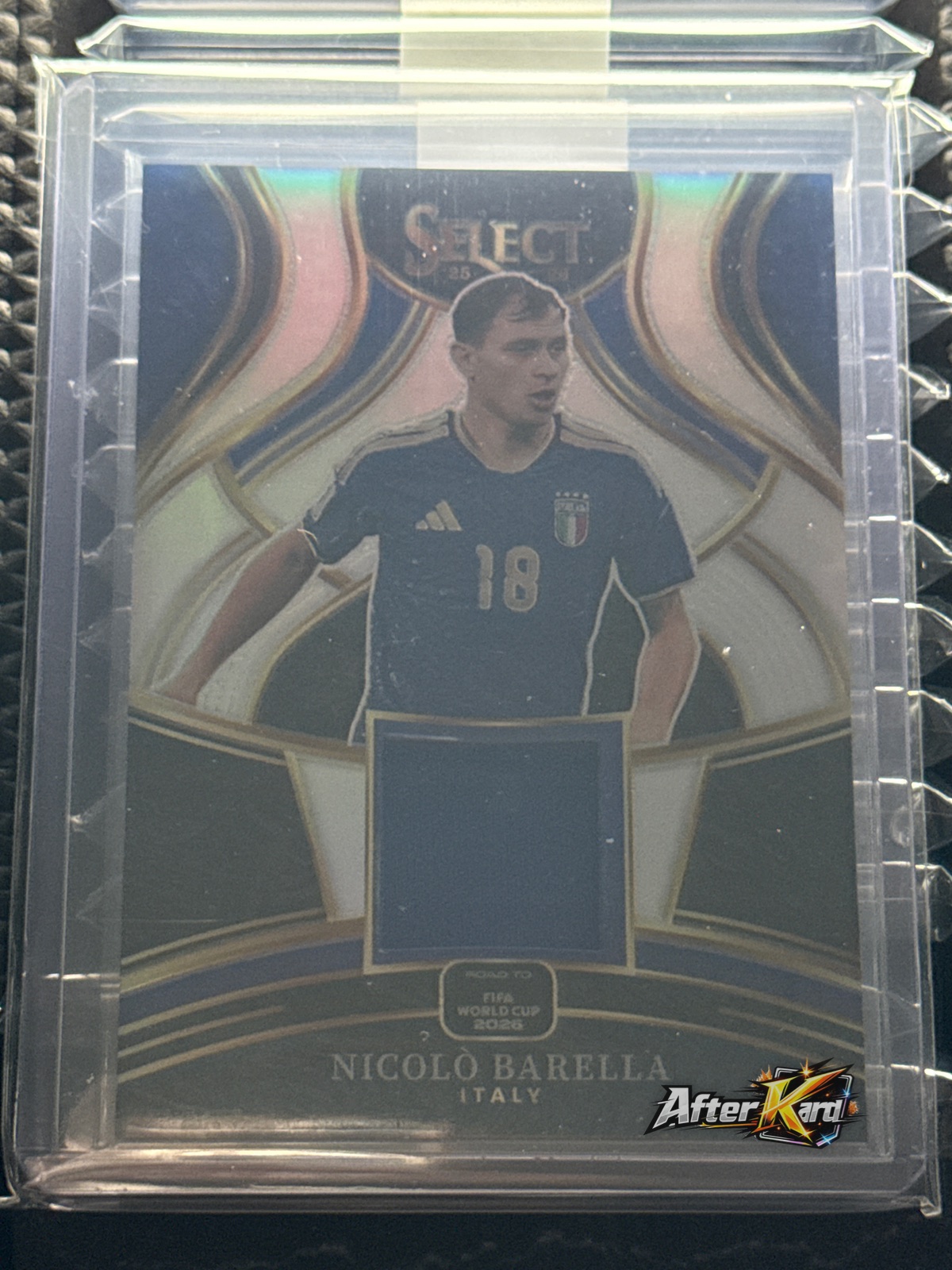 2025-26 Panini Select Road to FIFA World Cup 2026 — Nicolò Barella Select Memorabilia Jersey Relic #SM-NBA