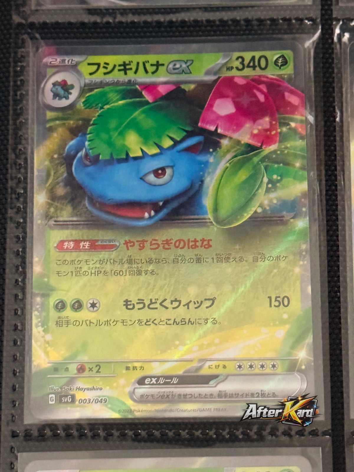Japanese Venusaur ex — #003/049