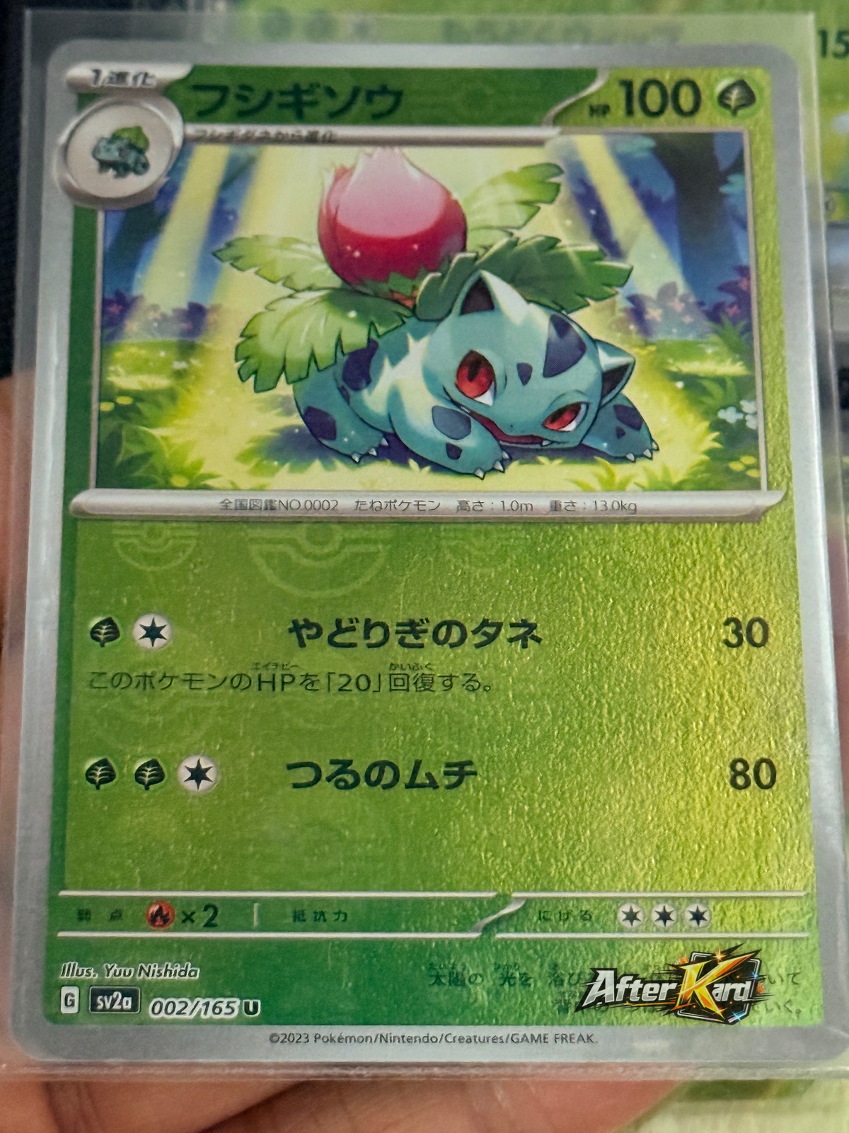 Japanese Ivysaur Reverse Holo — Pokémon Card 151 #002/165