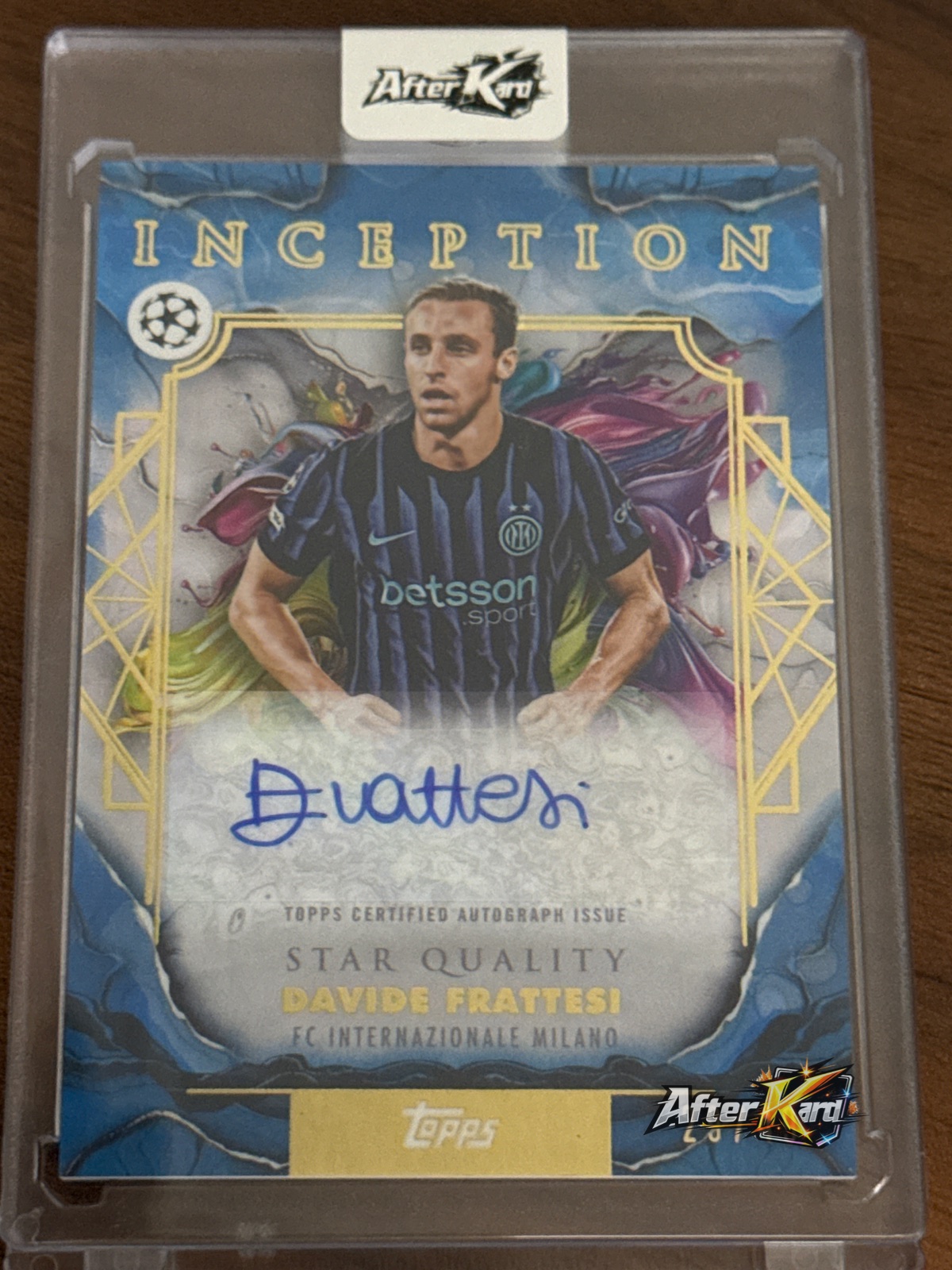 2025/26 Topps Inception UEFA Club Competitions — Davide Frattesi Auto /49