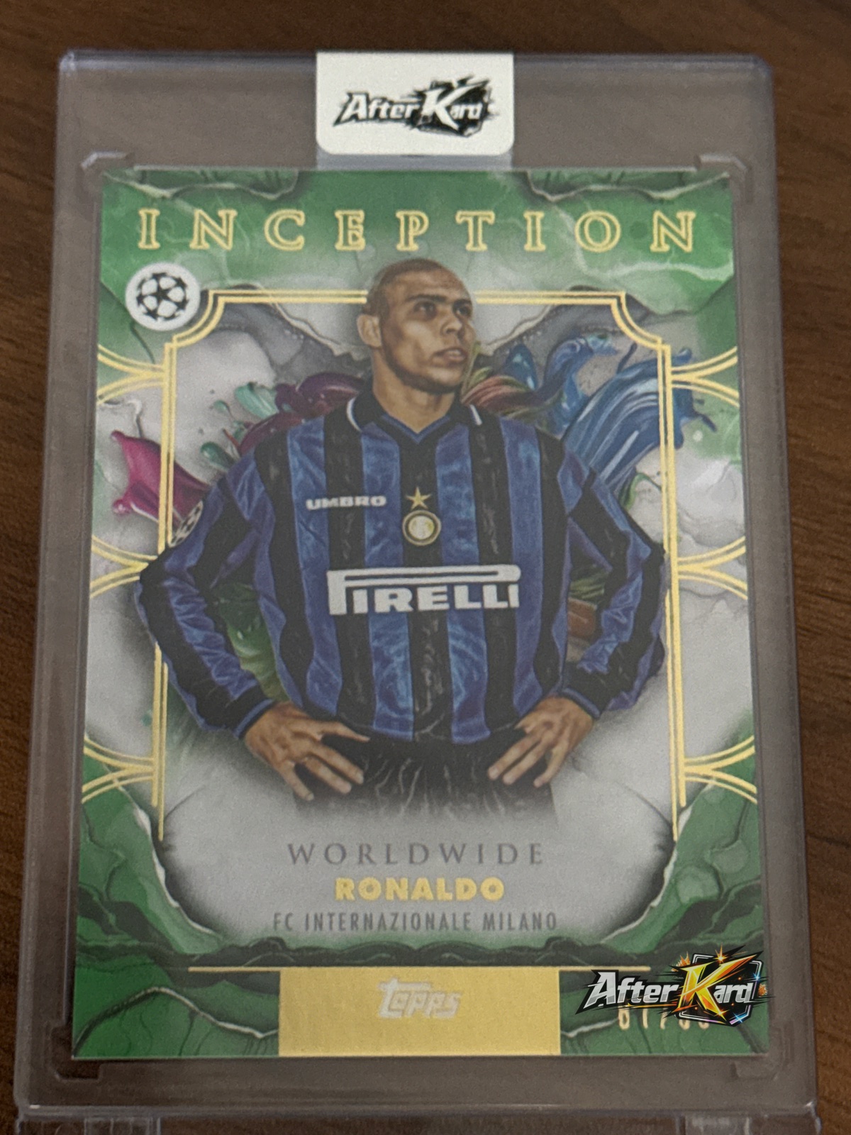 2025 Topps Inception UEFA Champions League — Ronaldo Green /99
