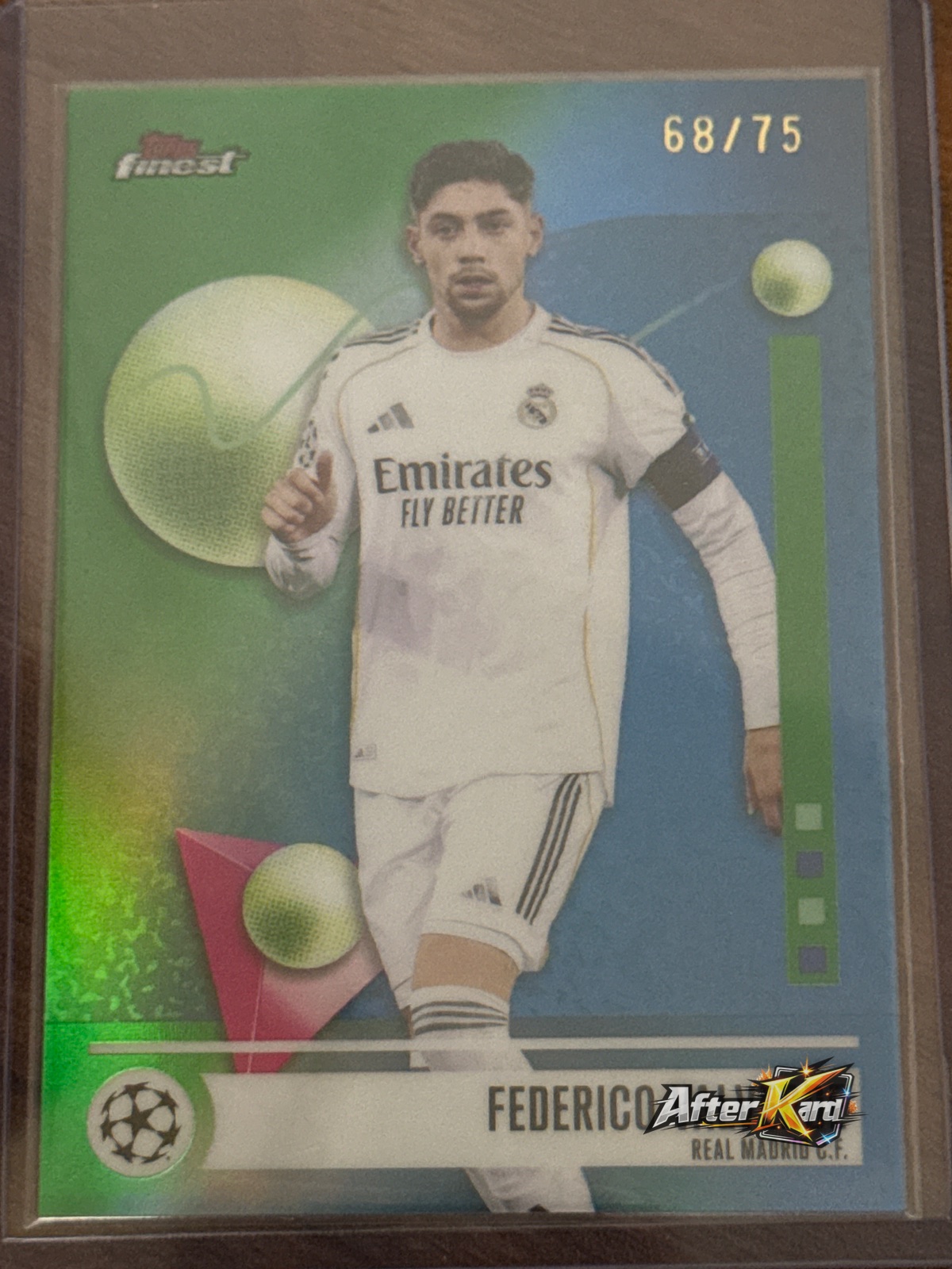 2023-24 Topps Finest UEFA Champions League — Federico Valverde Green /75