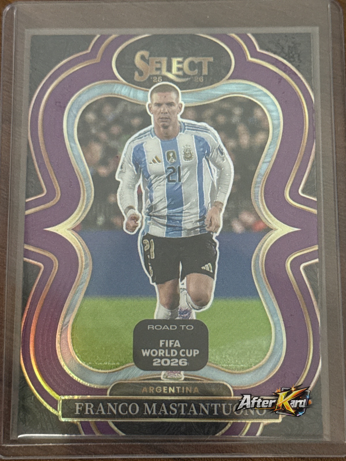 2025-26 Panini Select Road to FIFA World Cup 2026 — Franco Mastantuono Prizm Mezzanine