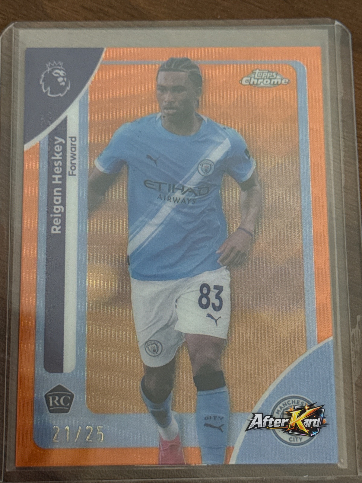 2025-26 Topps Chrome Premier League — Reigan Heskey Orange RC /25