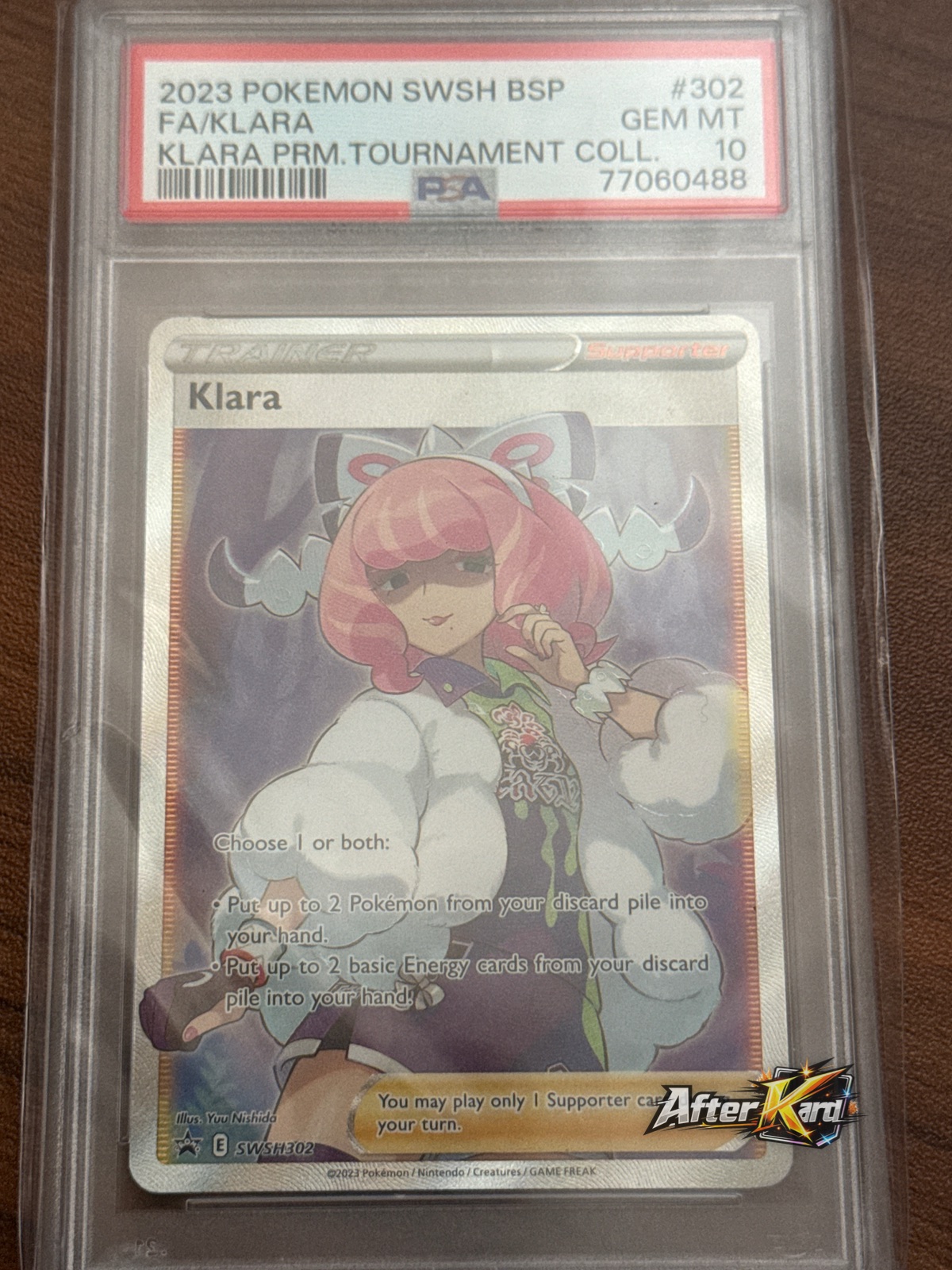 Klara Full Art — Klara Premium Tournament Collection #SWSH302 — PSA 10