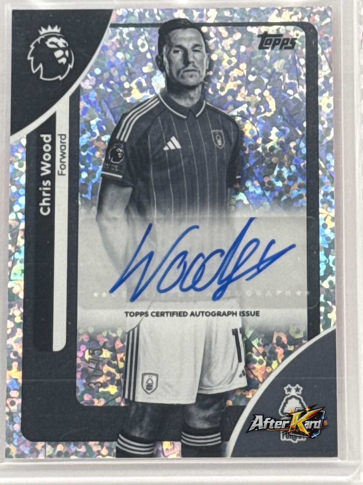2025-26 Topps Topps Premier League — Chris Wood Sparkle Auto /15