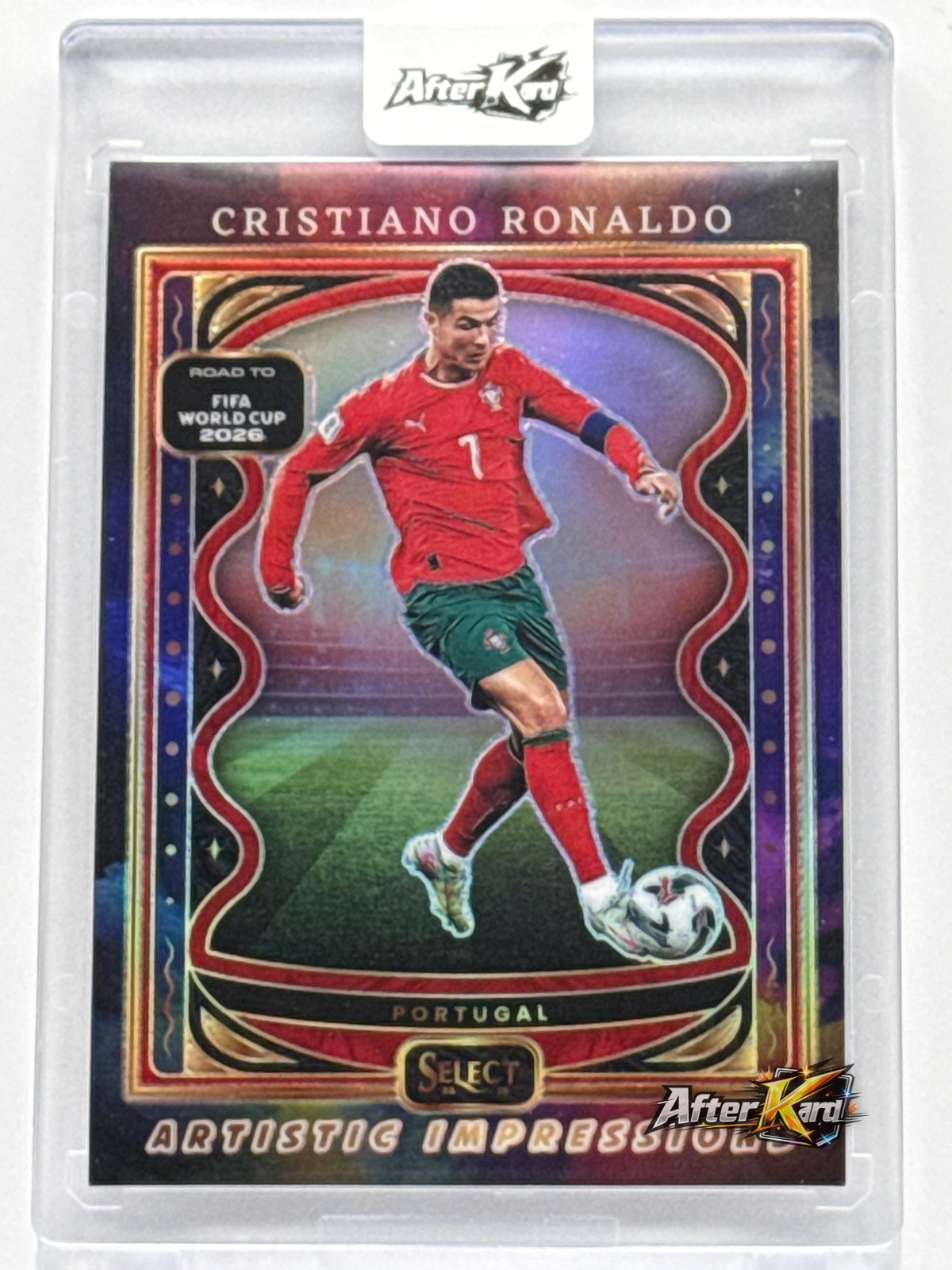 2025-26 Panini Select Road to FIFA World Cup 2026 — Cristiano Ronaldo Artist Impression